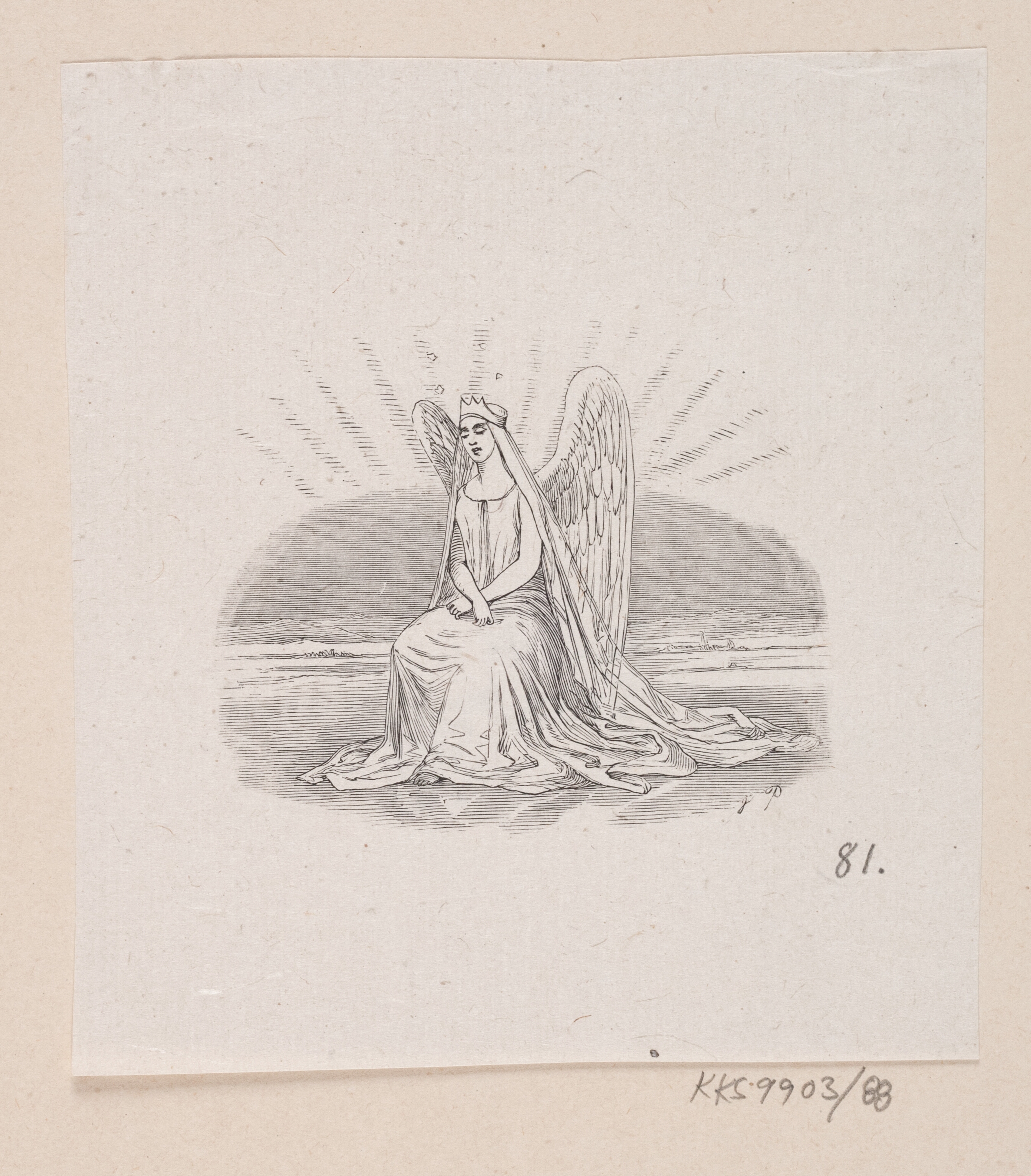 Illustration til "Snedronningen" i H.C. Andersen, "Eventyr og Historier", Bind 1