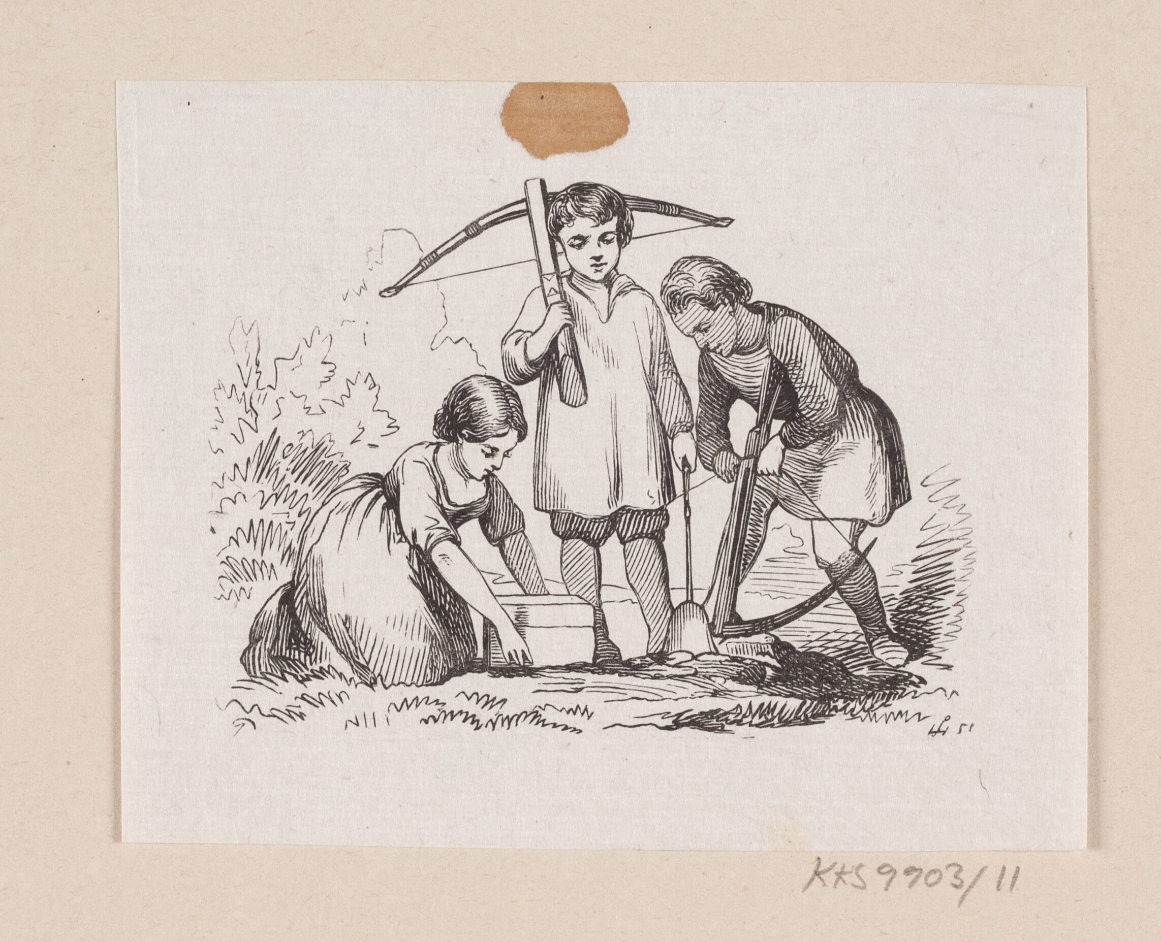 Illustration til "Den lille Idas Blomster" i H.C. Andersen, "Eventyr og Historier", Bind 1