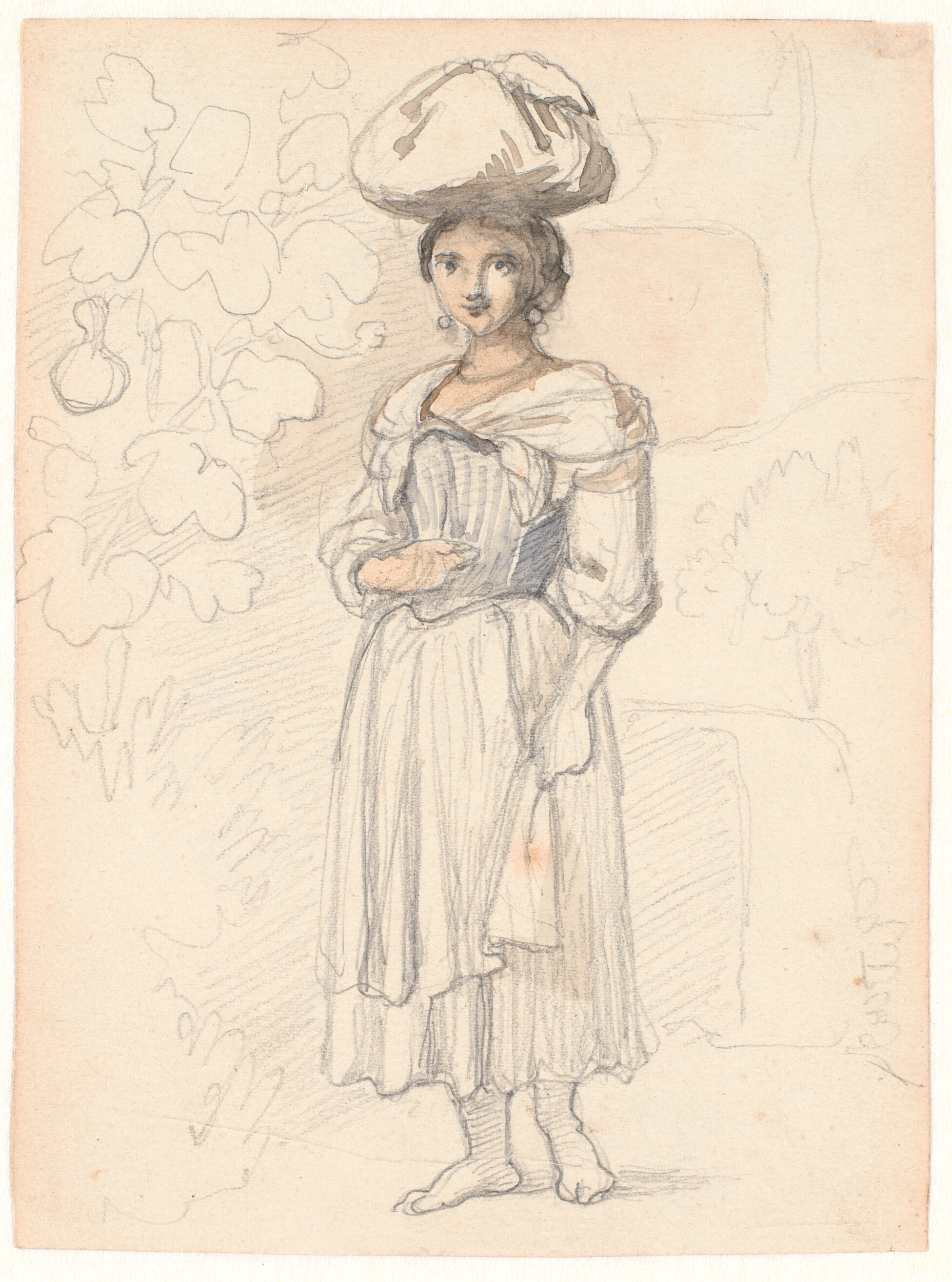 Ung italienerinde, stående