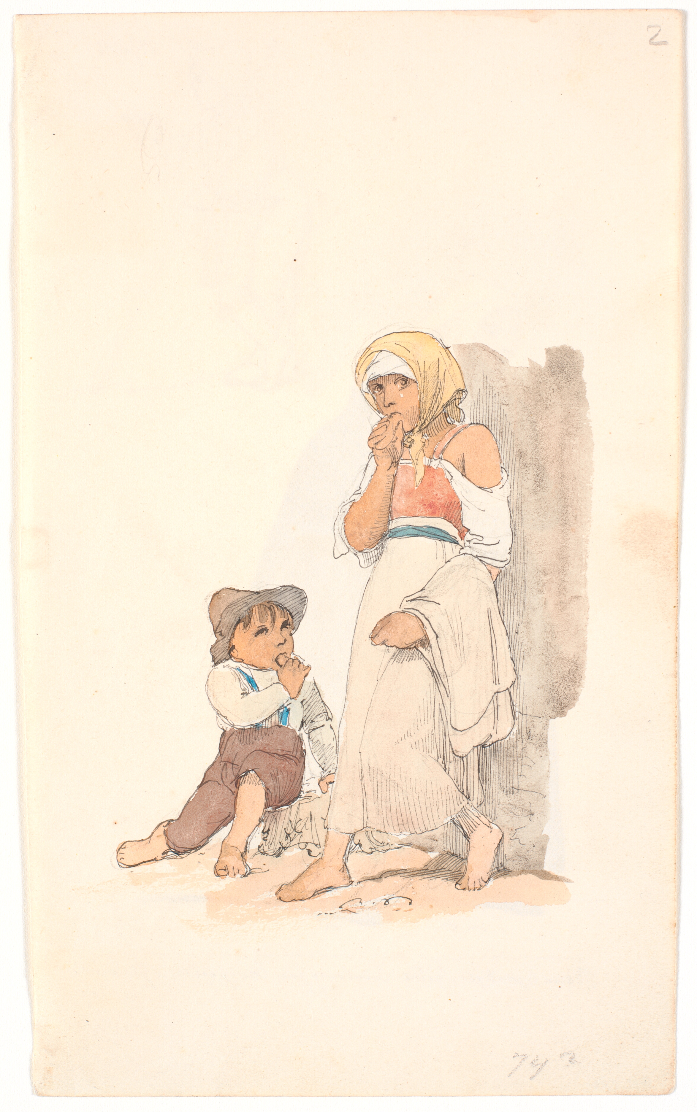 Tiggerbørn, gnavende på brød