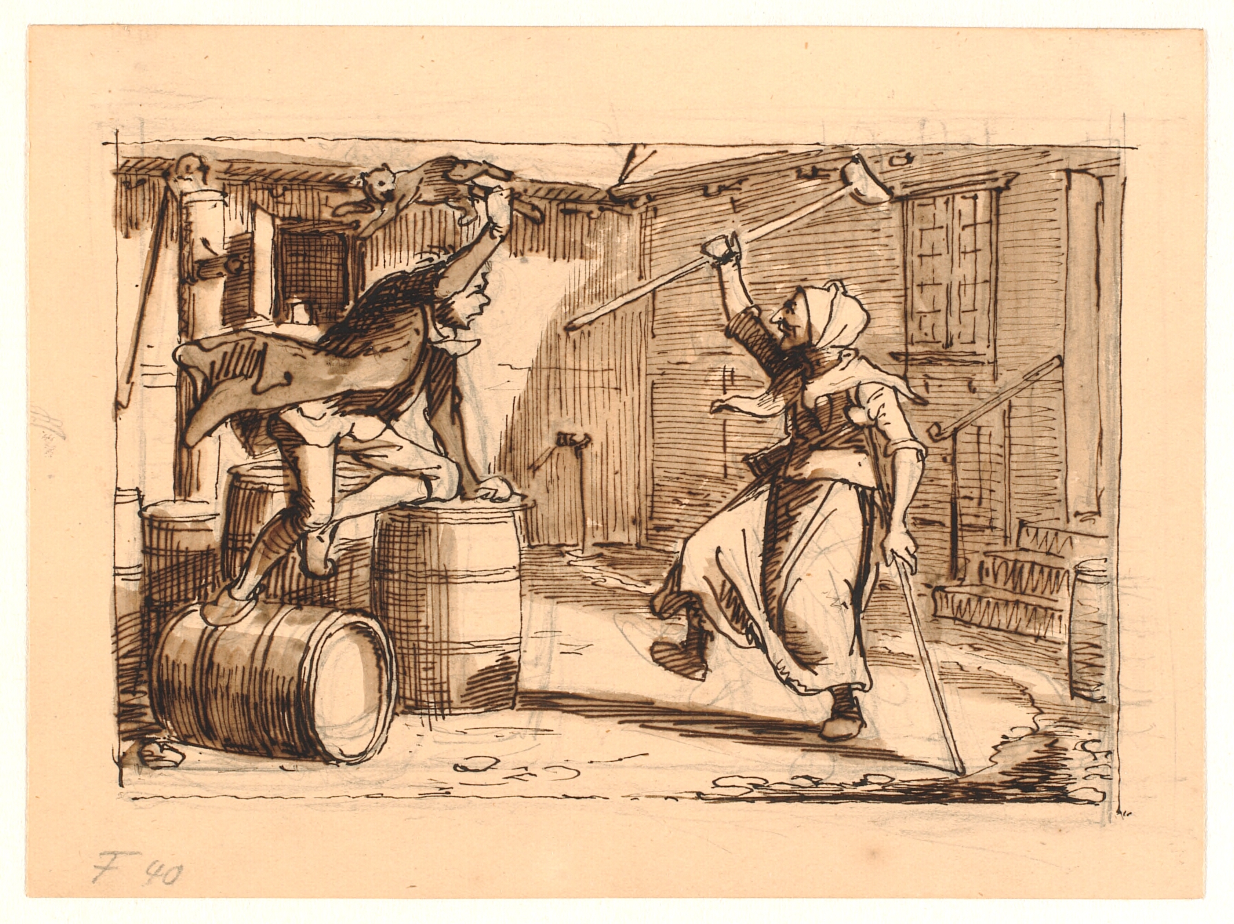 Peder Paars 2. bog 3. sang. Jens Bloks og mor Gunhilds kamp