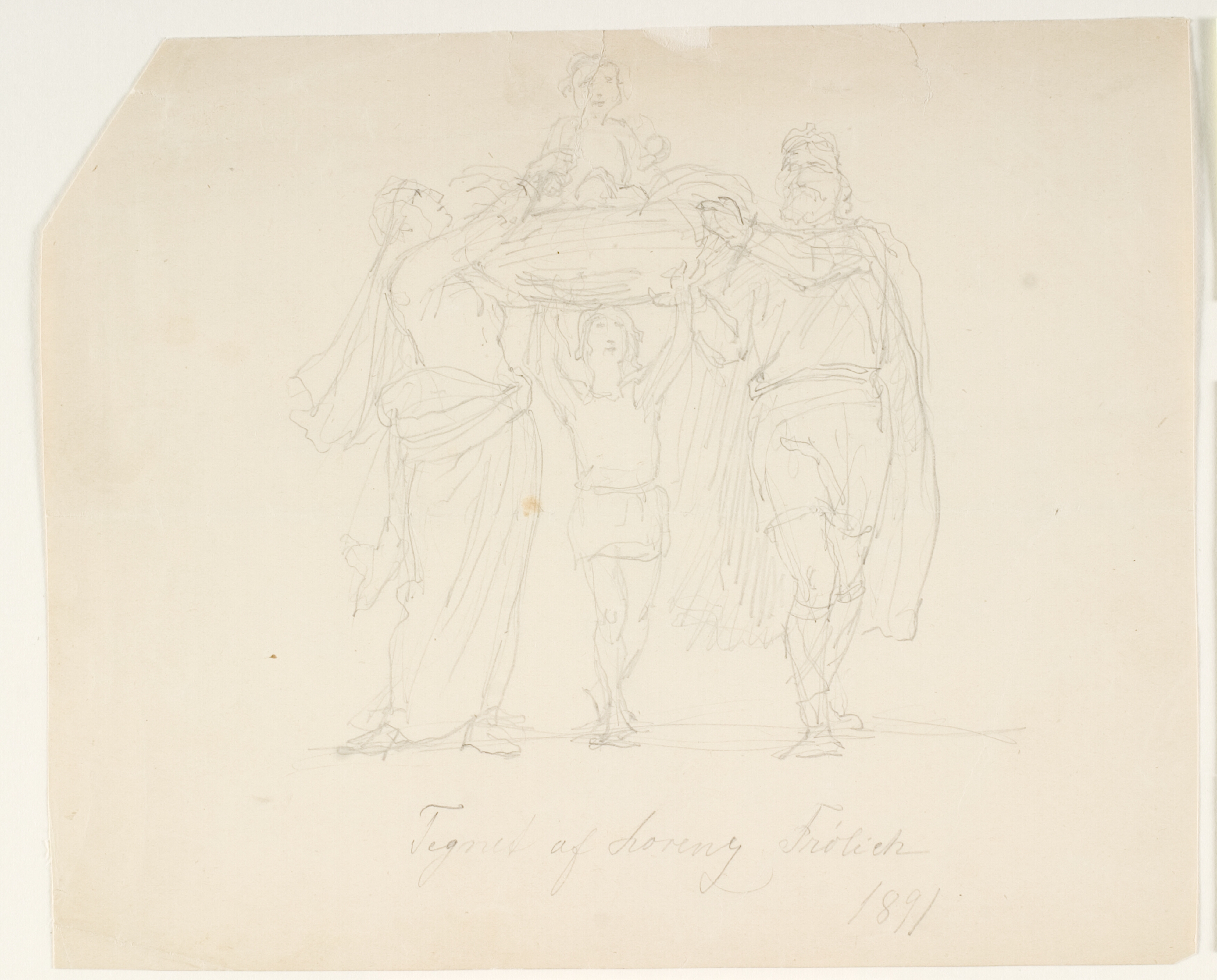 Kong Skjold bæres frem