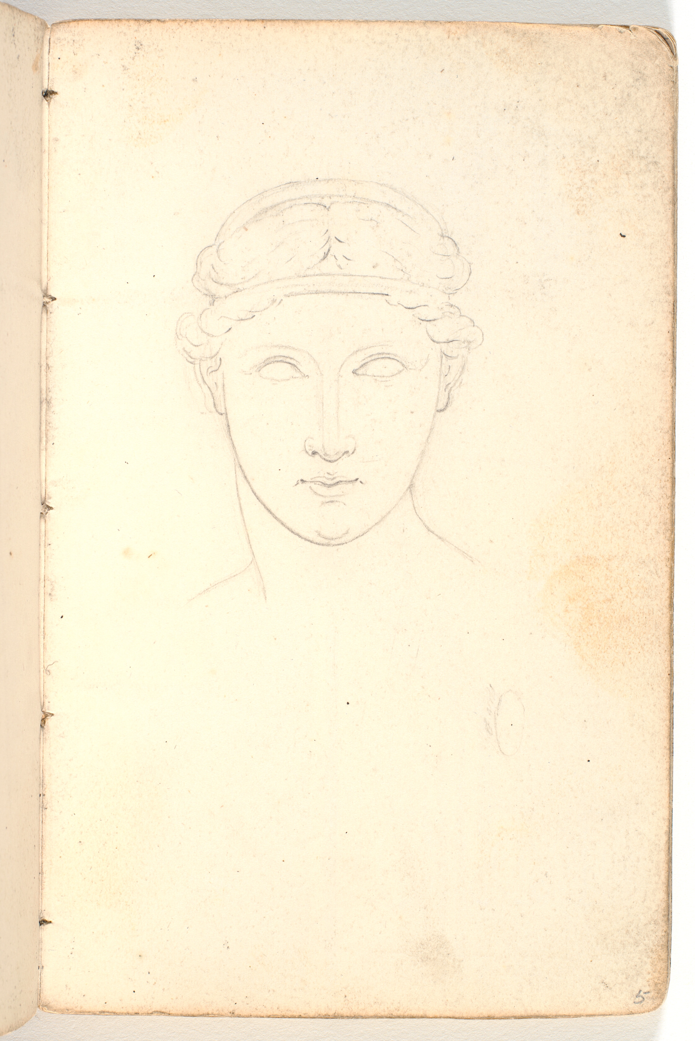 Rids af antikt kvindehoved