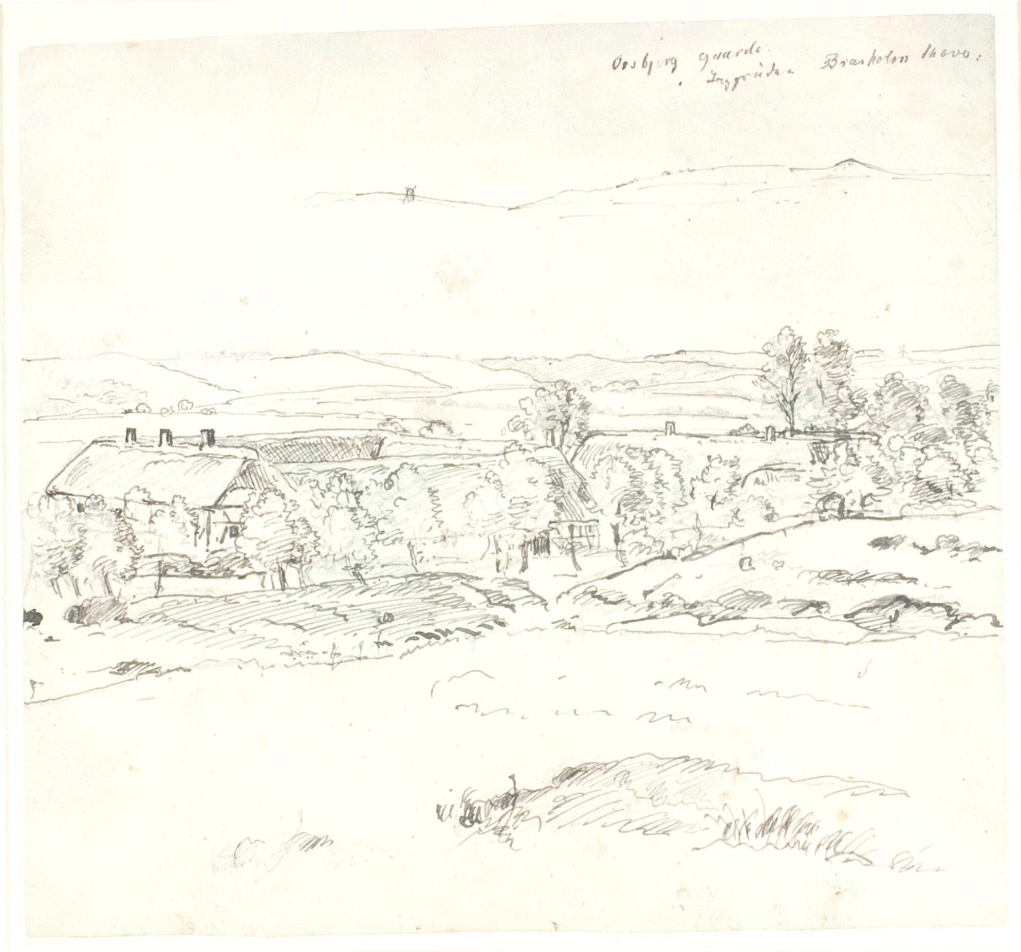 Udsigt ved Ørsbjerg i retning af Brahesholm