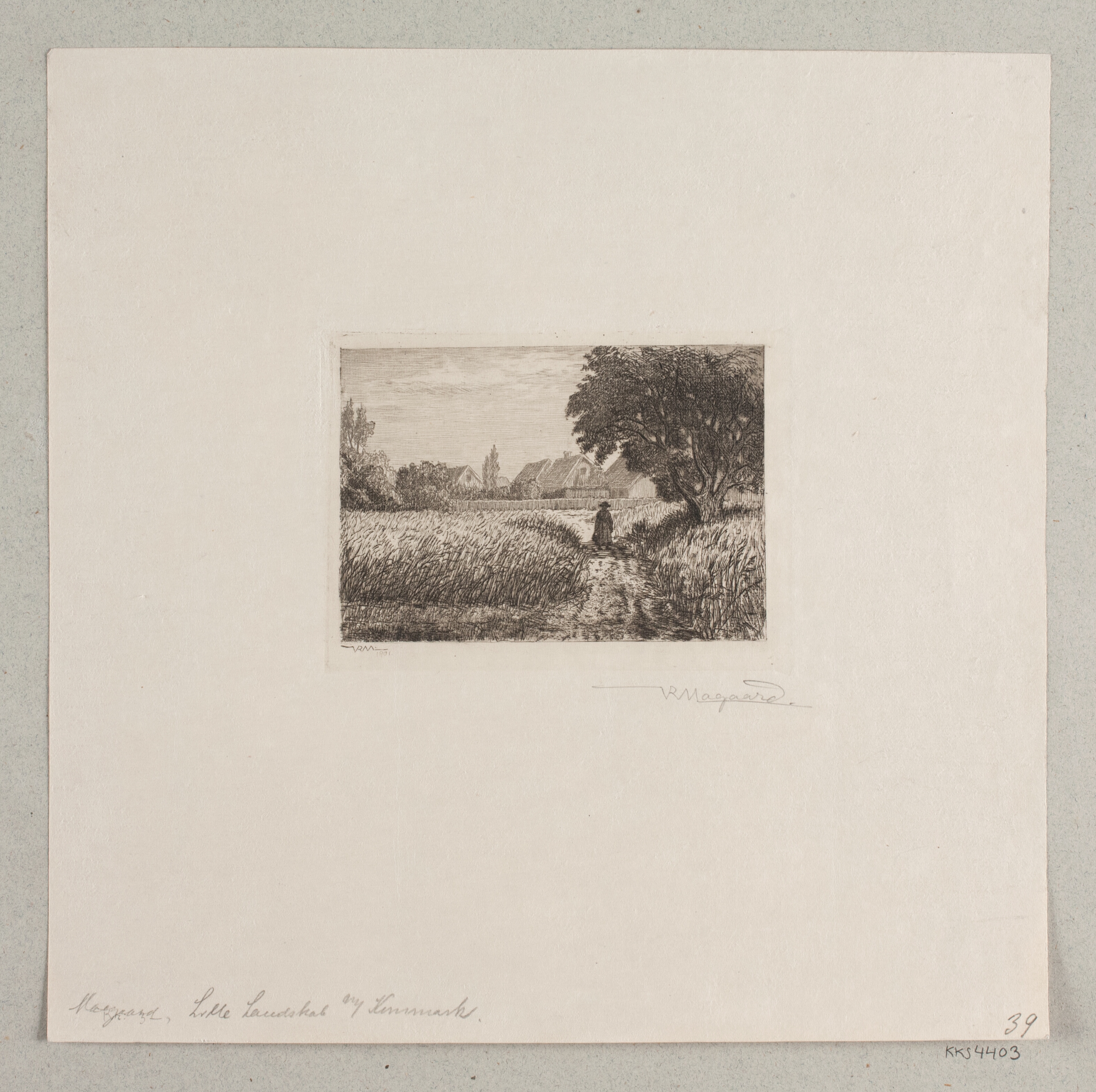 Lille landskab med kornmark