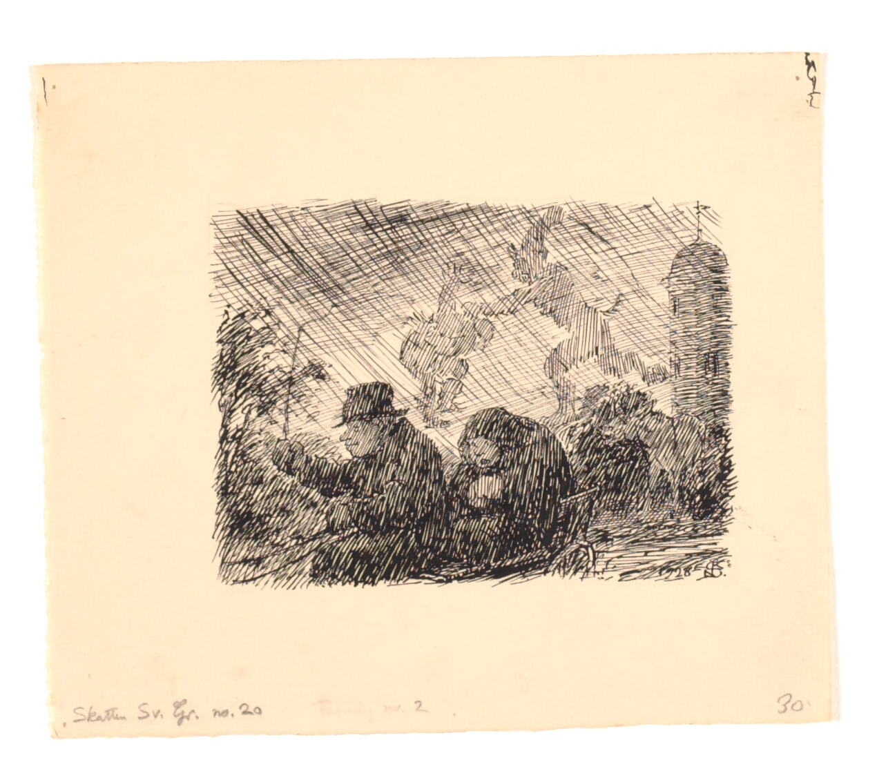 illustration til Den fundne skat