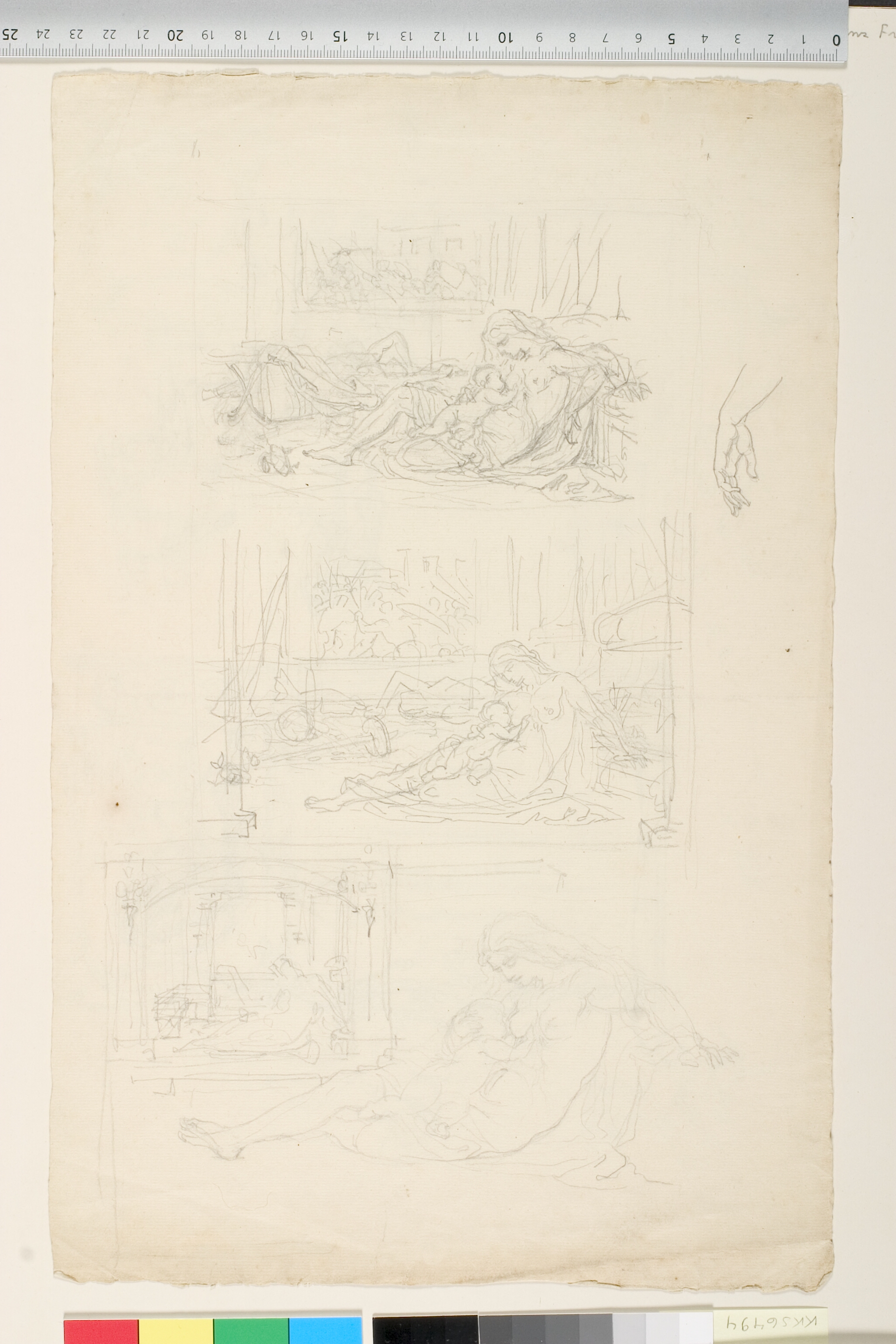 Skitser til: Selv i dødens stund vaager Moderkærligheden over barnets tarv