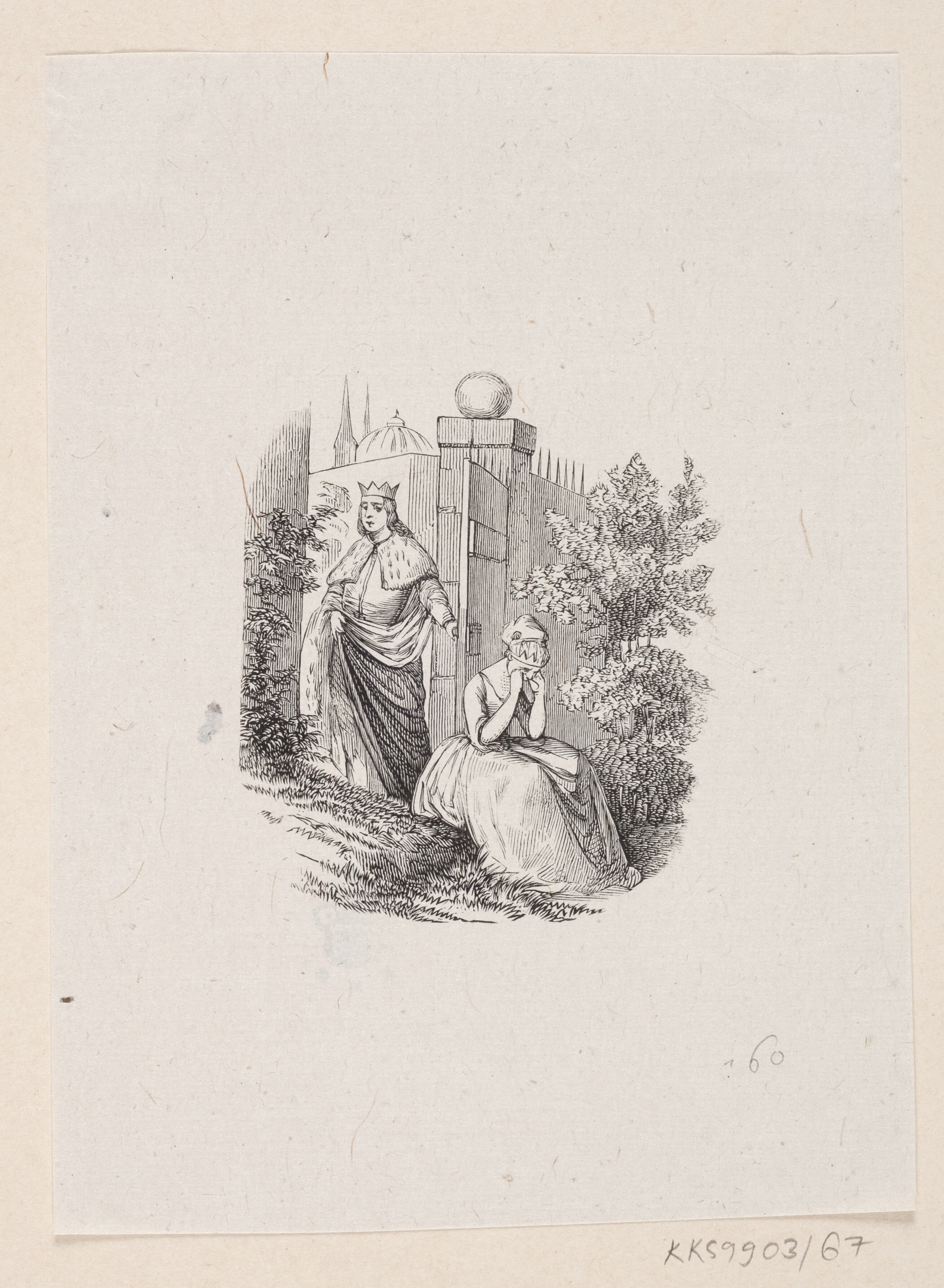 Illustration til "Svinedrengen" i H.C. Andersen, "Eventyr og Historier", Bind 1