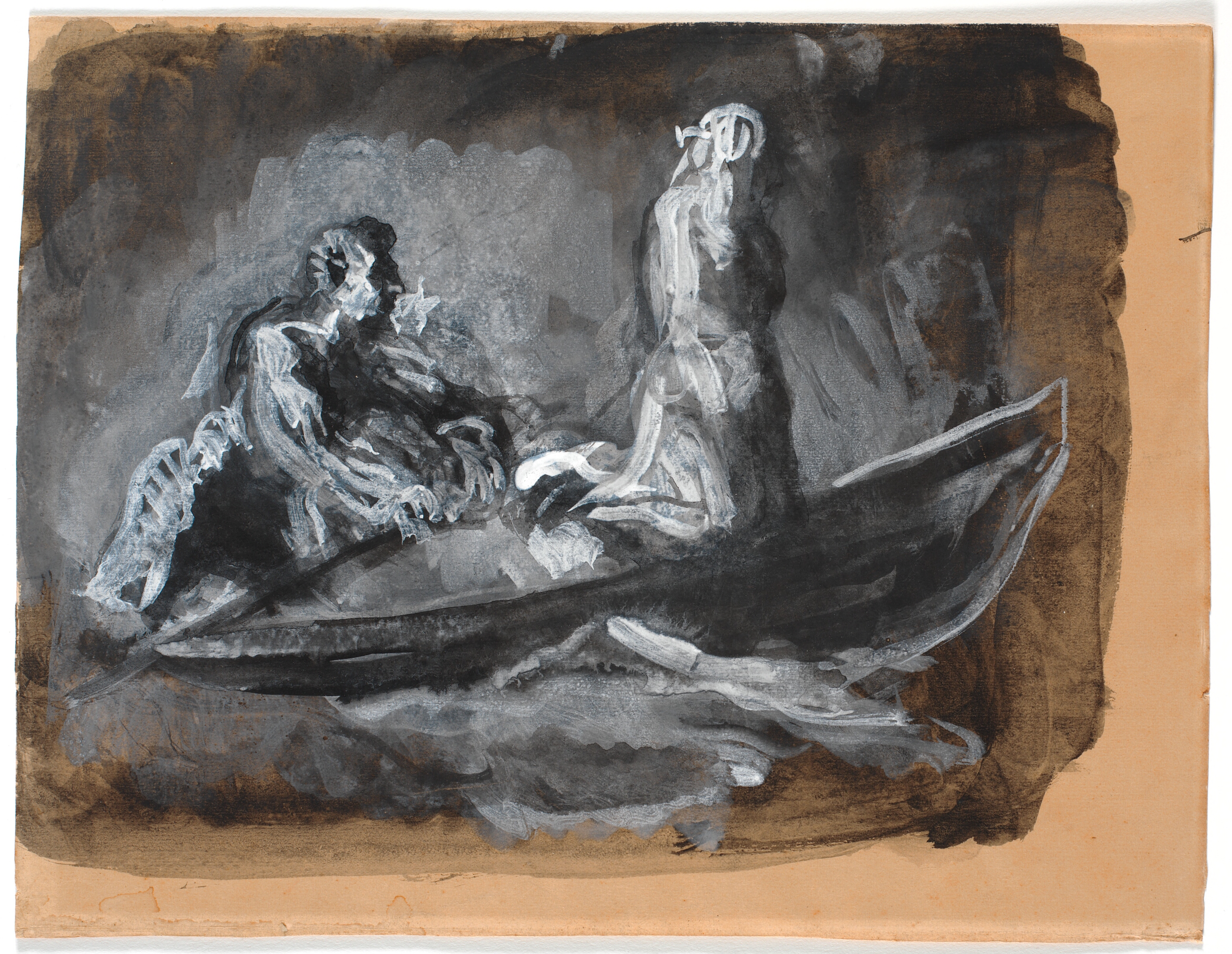 Charons båd. Psyke føres over Styx