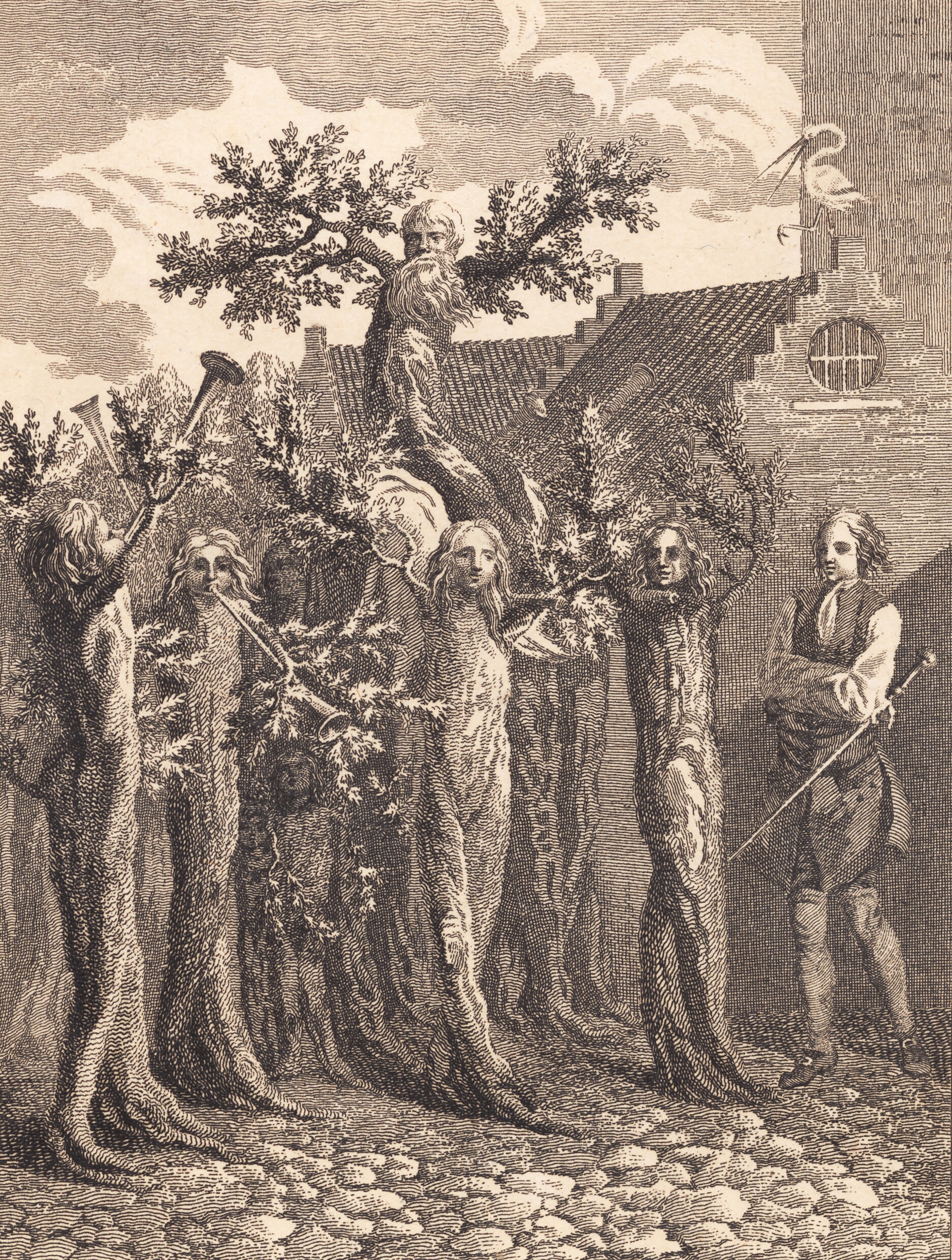 Den potuanske borger, der har foreslaaet titlernes afskaffelse, føres i triumf