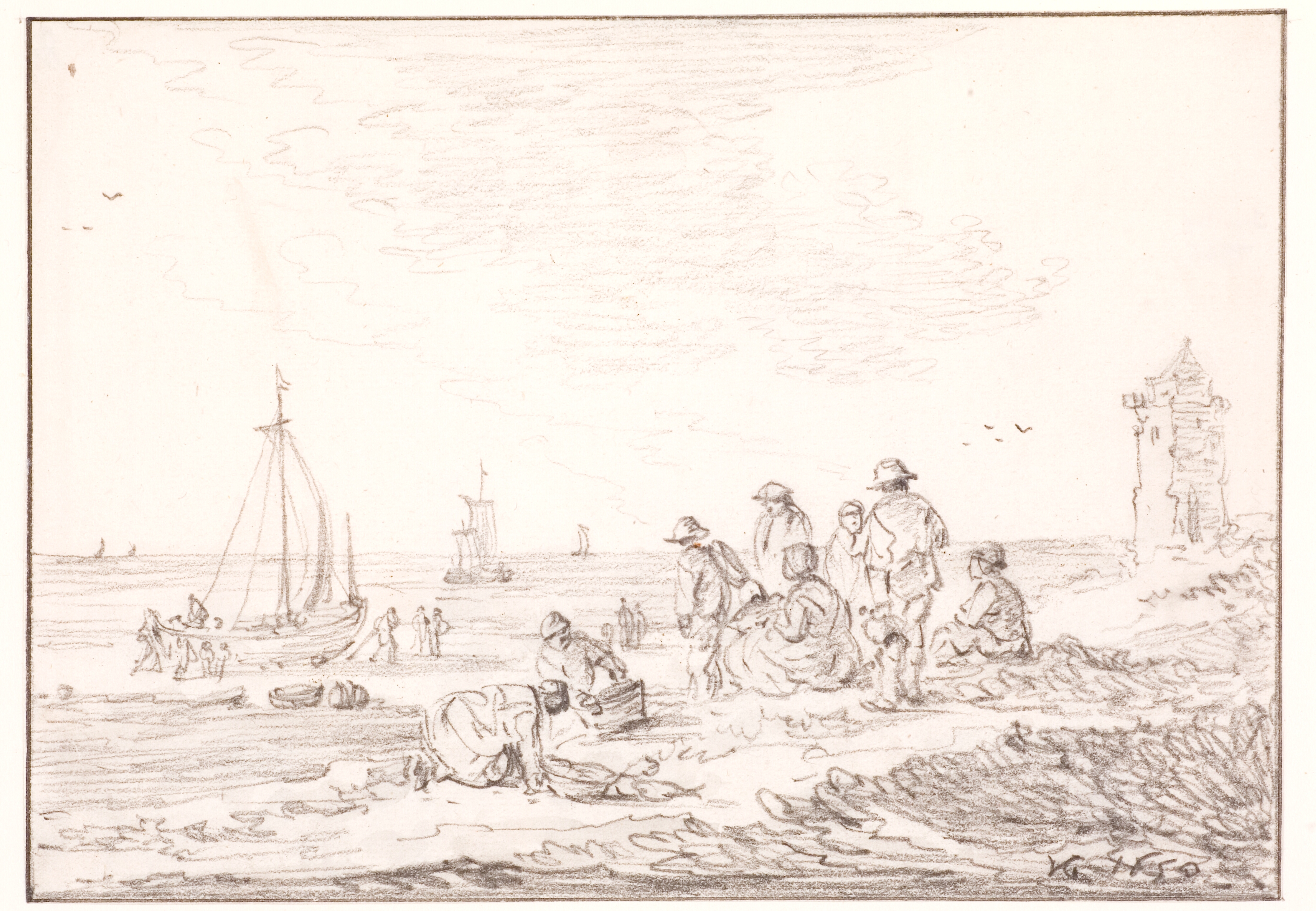 Mennesker på stranden