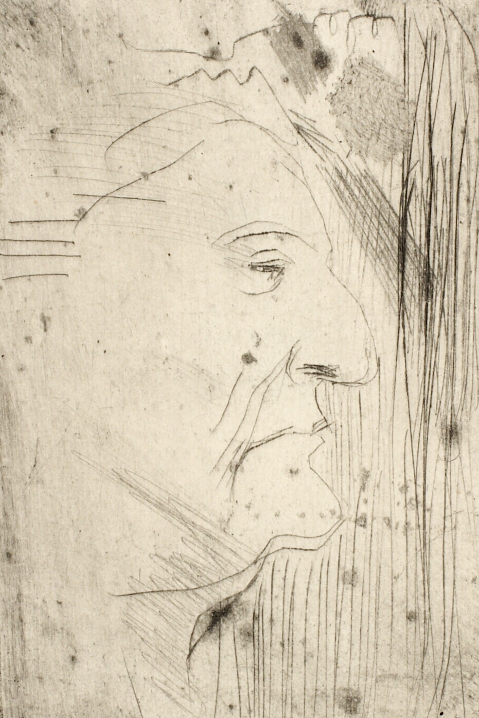 Portræt af kunstnerens mor