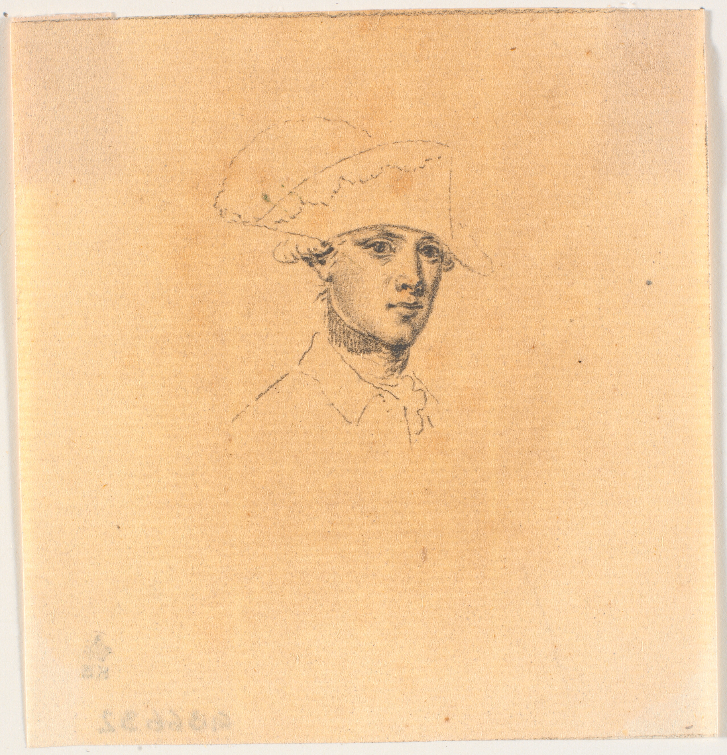 Forarbejde til et af hovederne til stikket: Frederik d. Store rider hjem efter en revy ved Potsdam