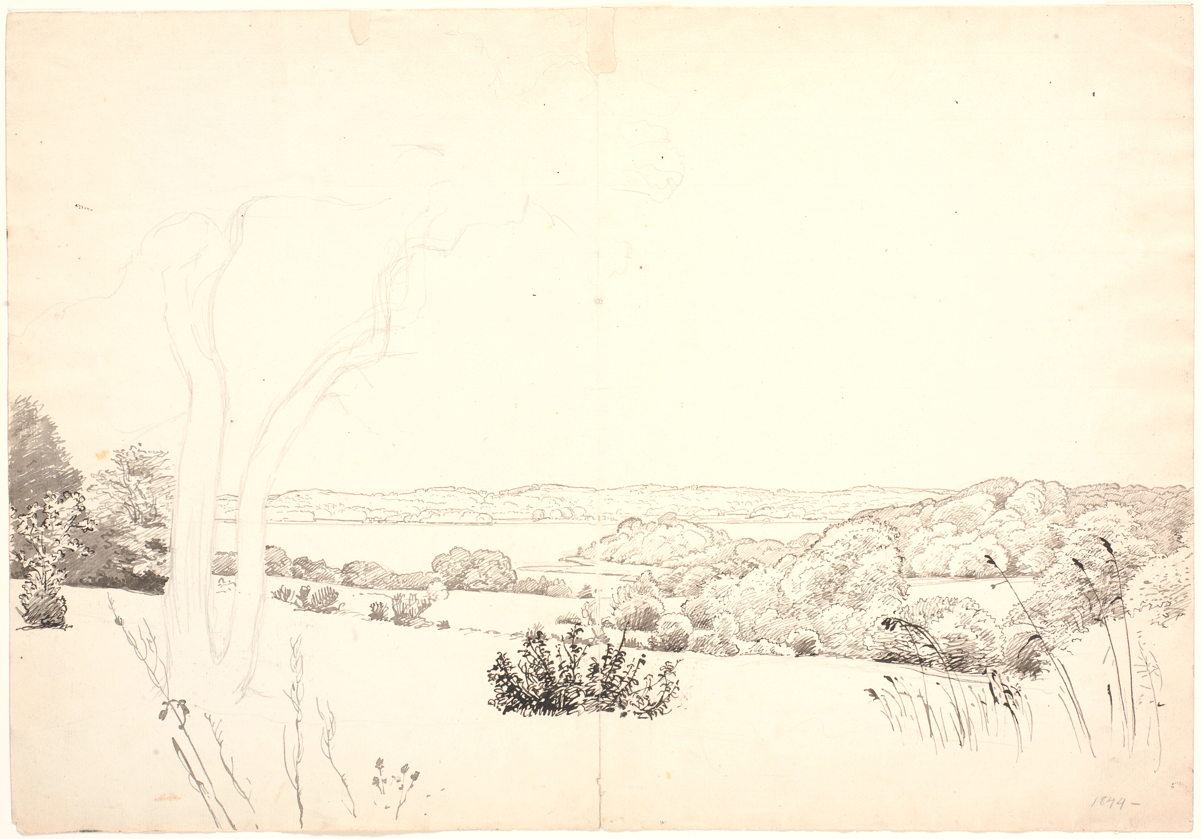 Landskab med udsigt over Skarrit sø.