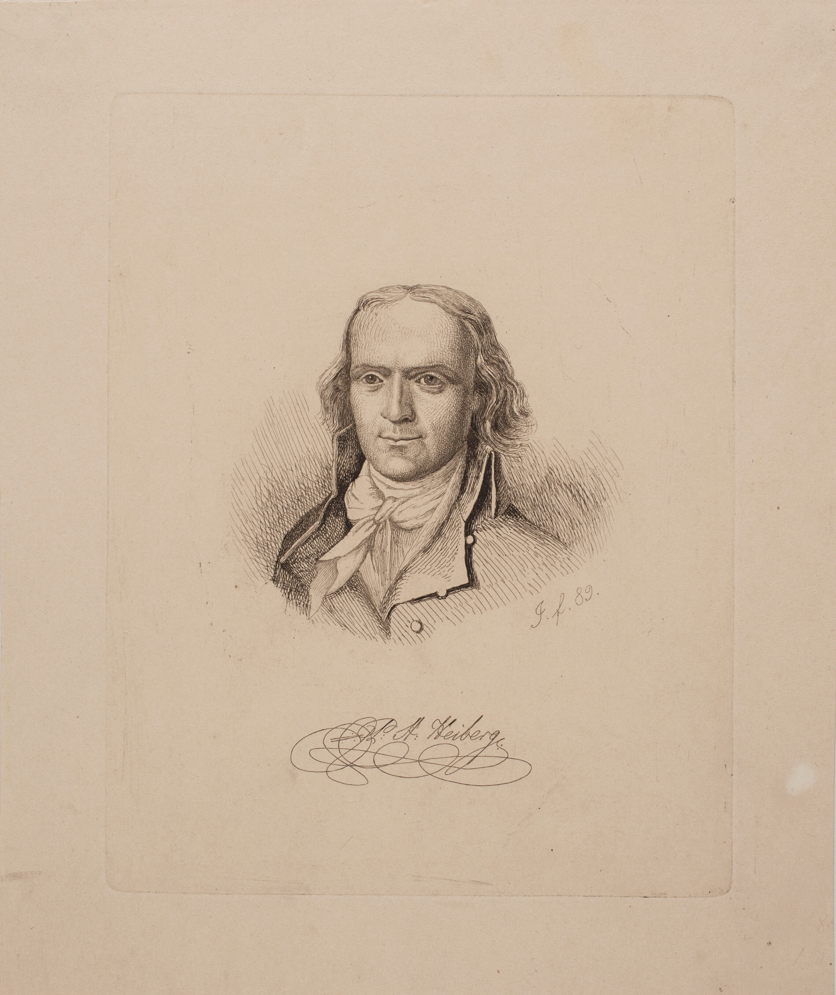 Portræt af P. A. Heiberg