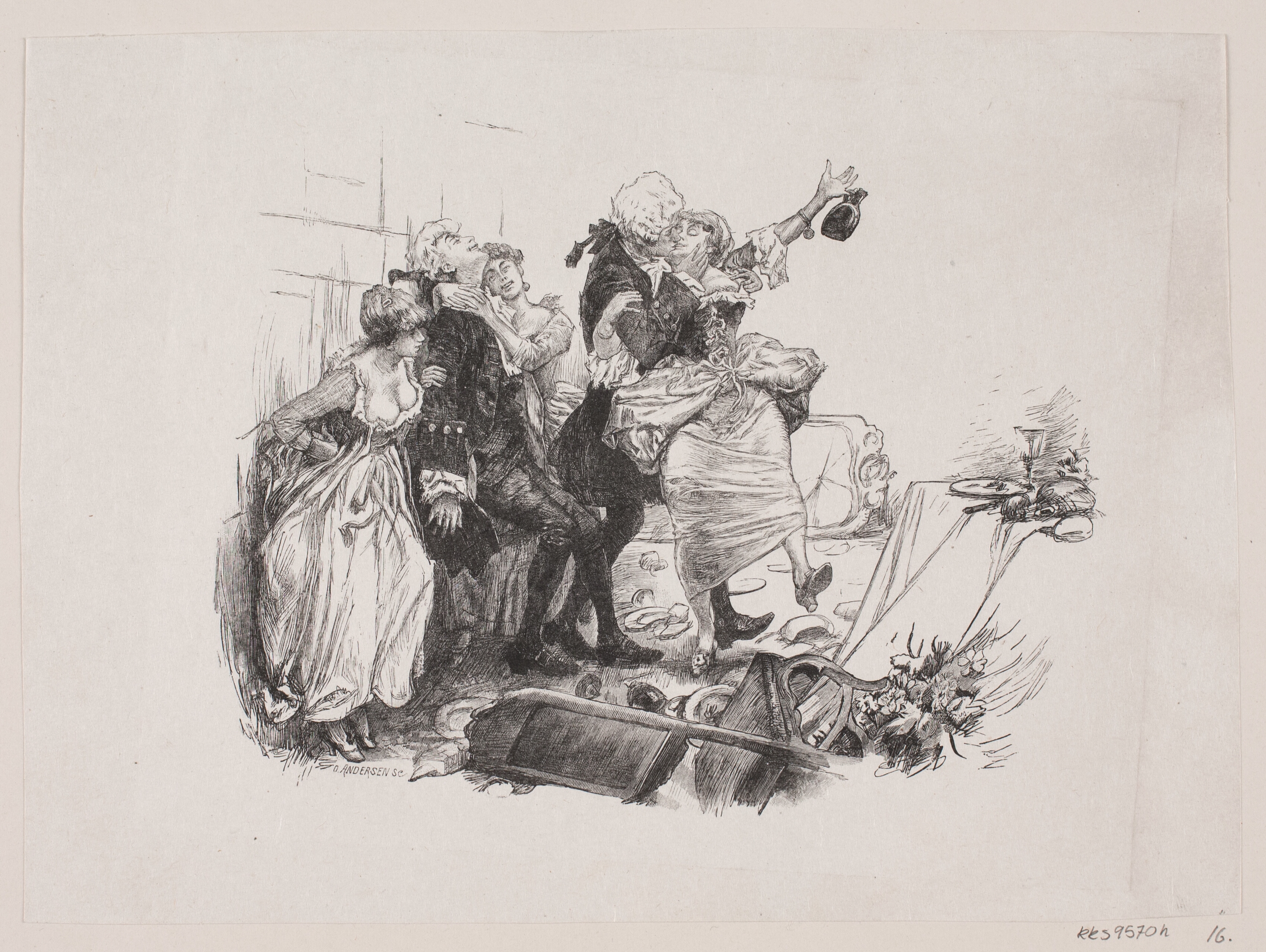 Illustration til "Huus-Spøgelse eller Abracadabra"