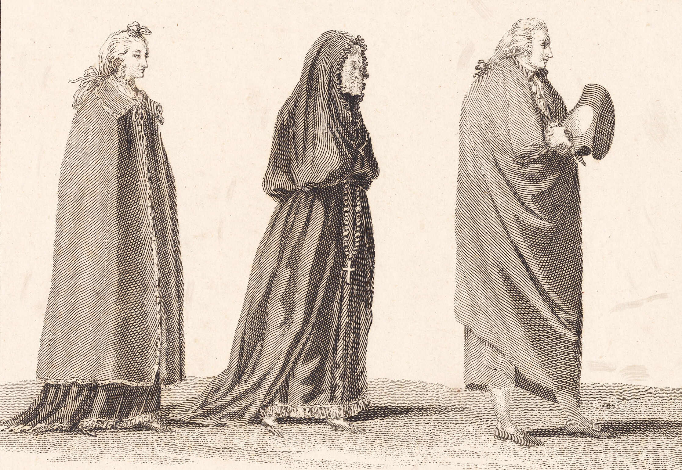 Tre portugisere. Anvendt i J. Murphy: 'Travels in Portugal. 1789-90'