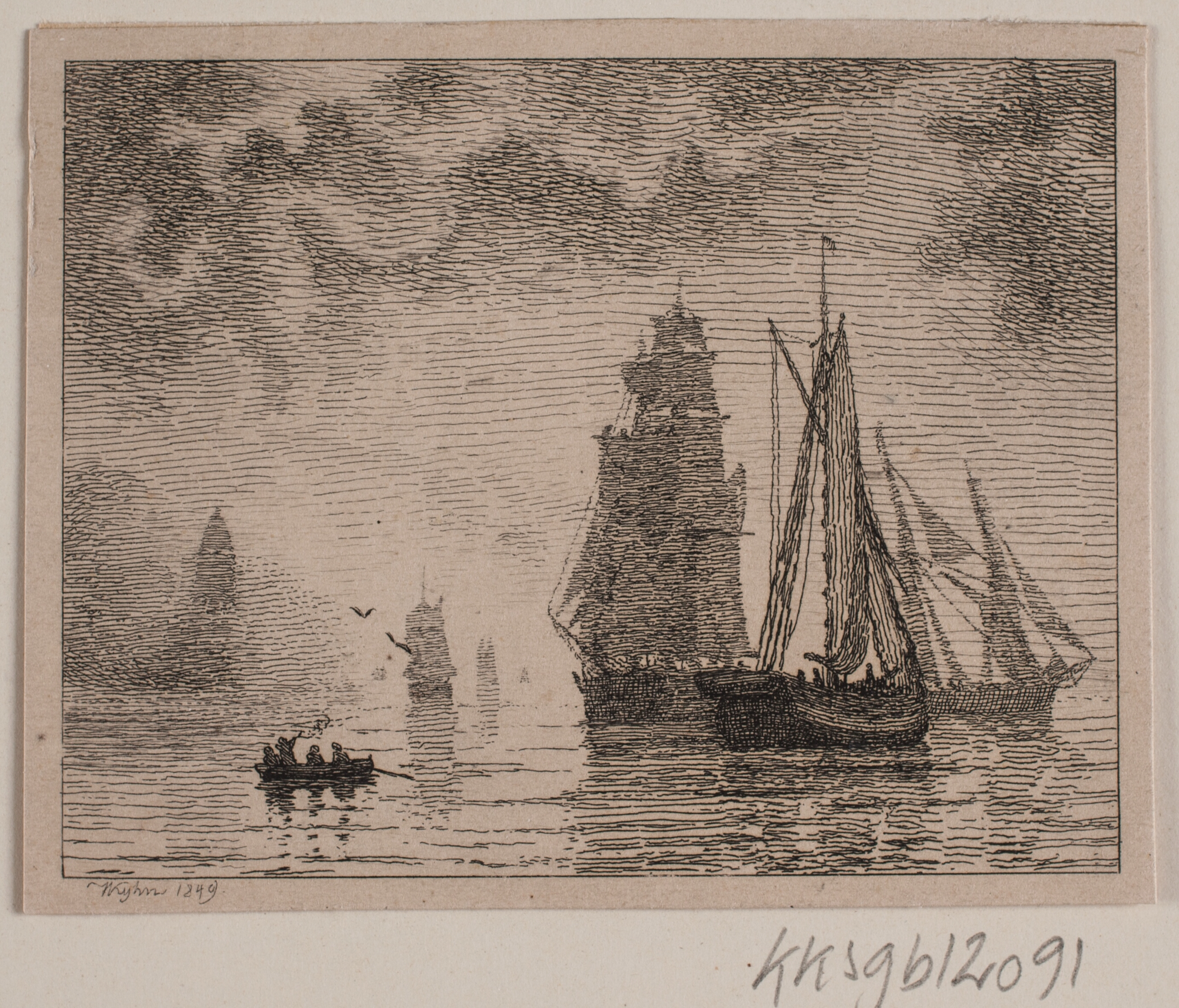 Sejlene i tåget vejr