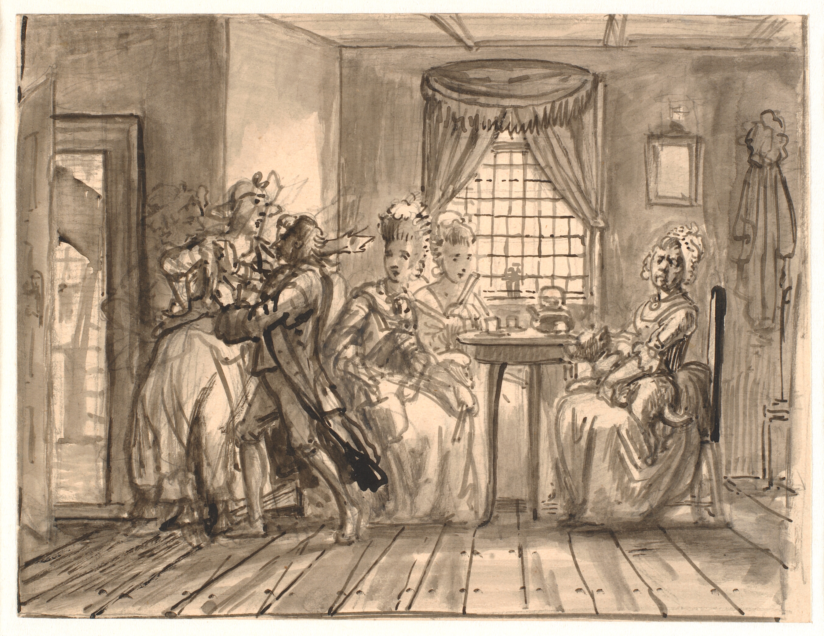 Rådsherreindernes besøg hos Geske