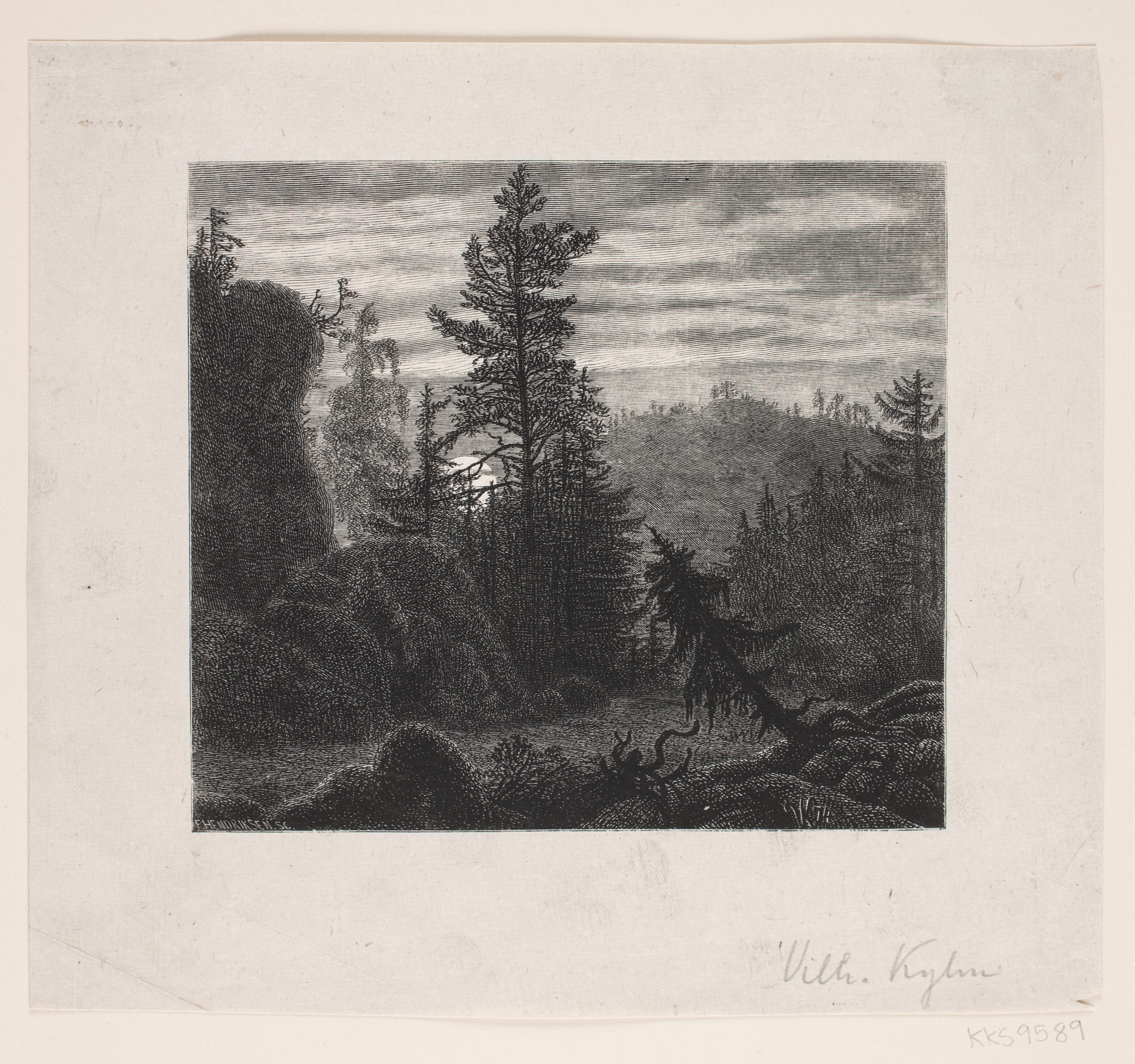 Illustration til et digt af Bjørnson