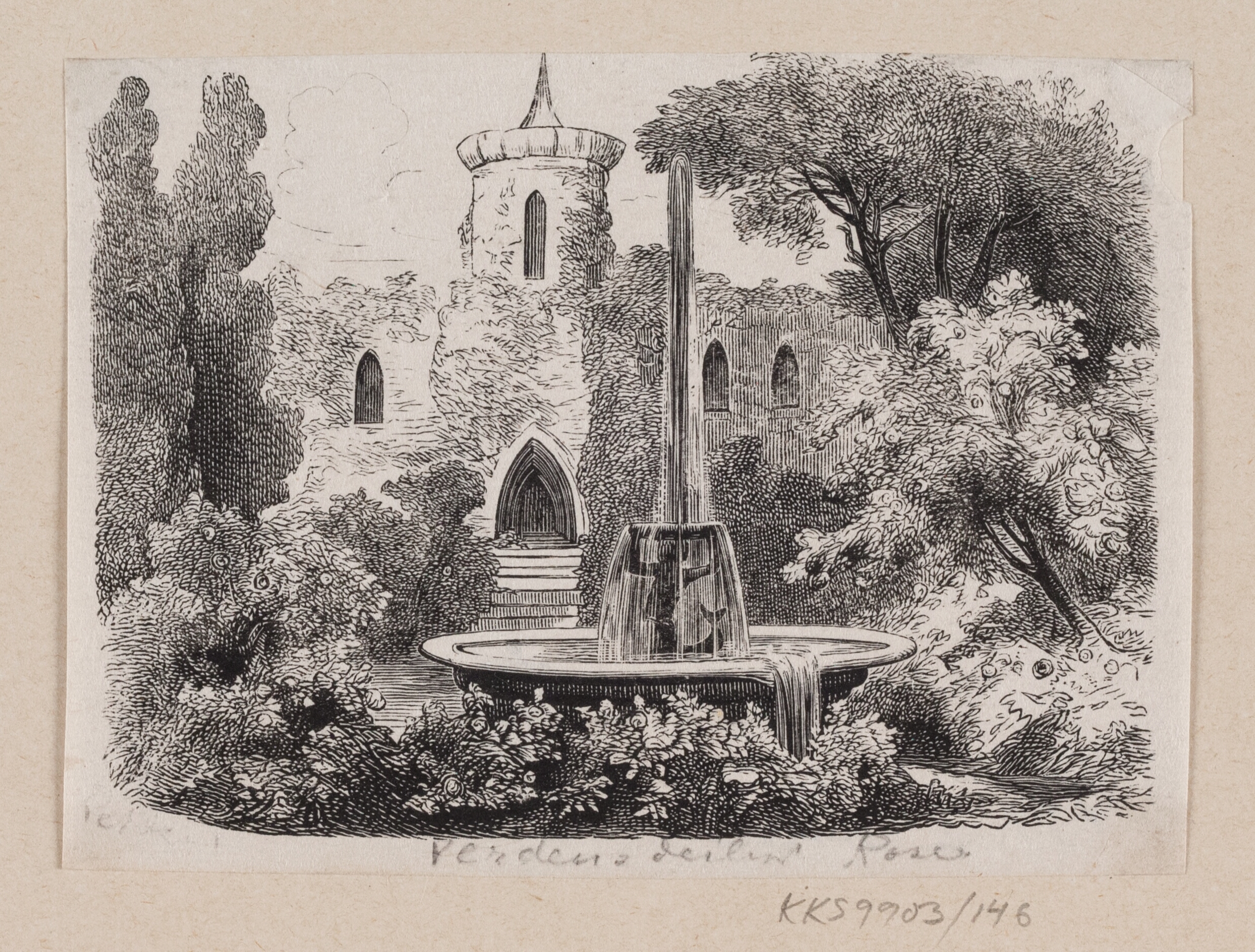 Illustration til "Verdens dejligste Rose" i H.C. Andersen, "Eventyr og Historier", Bind 2