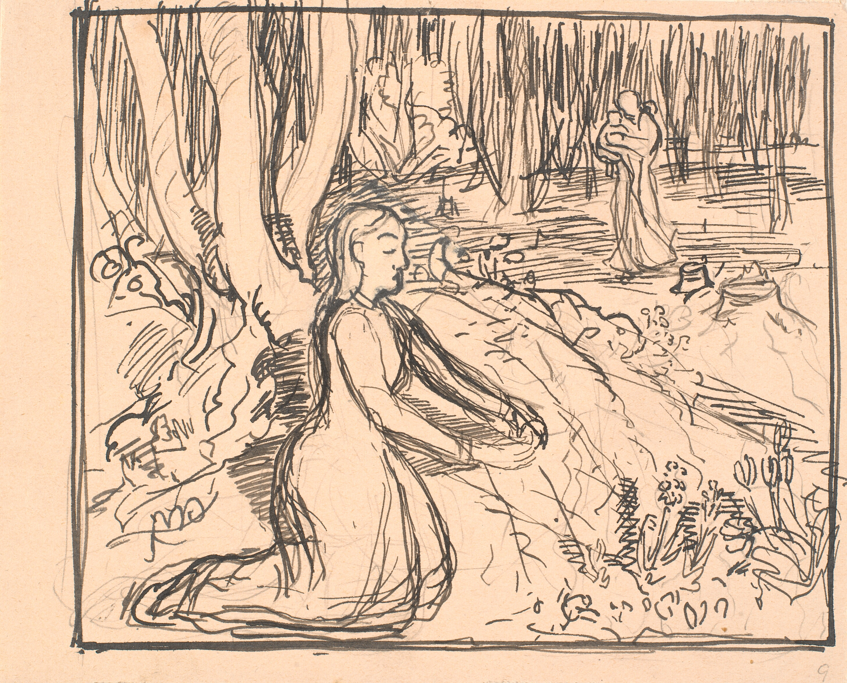 Der er det! råbte hun og strakte Hånden ud...