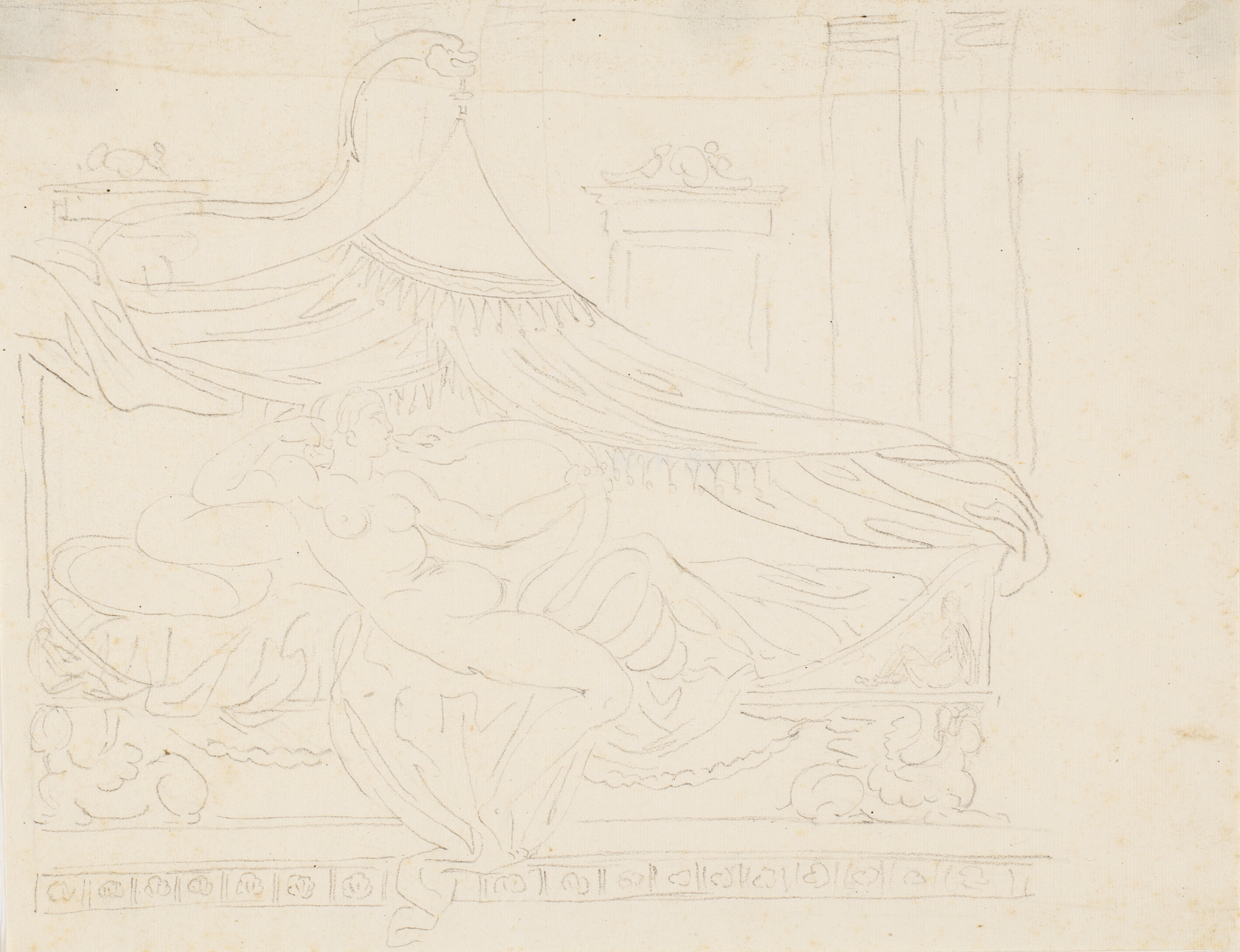 Jupiter i slangeskikkelse har samleje med Scipios