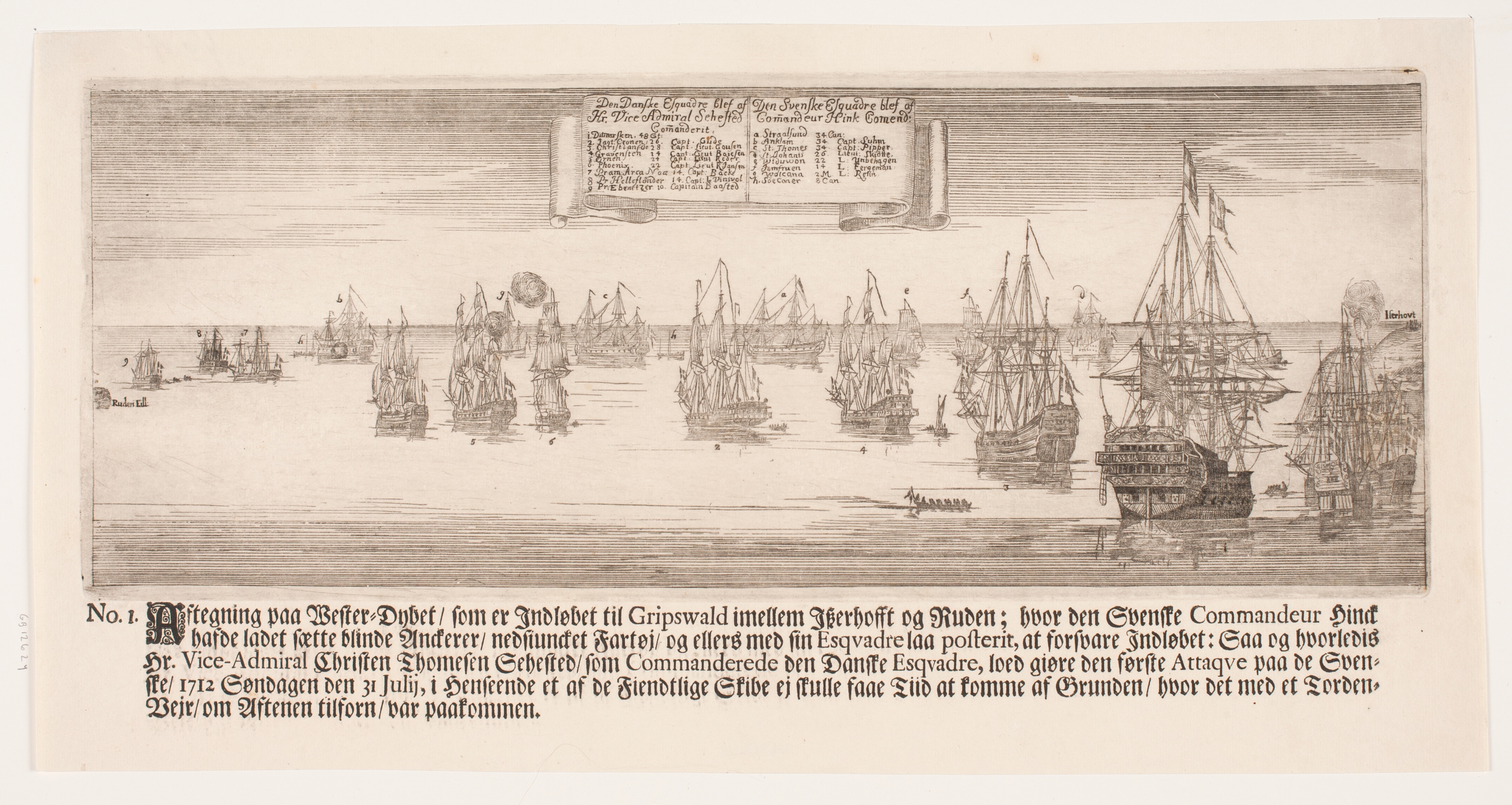 Den danske flådes angreb på svenskerne, Gripswald, 21. juli 1716, nr. 1