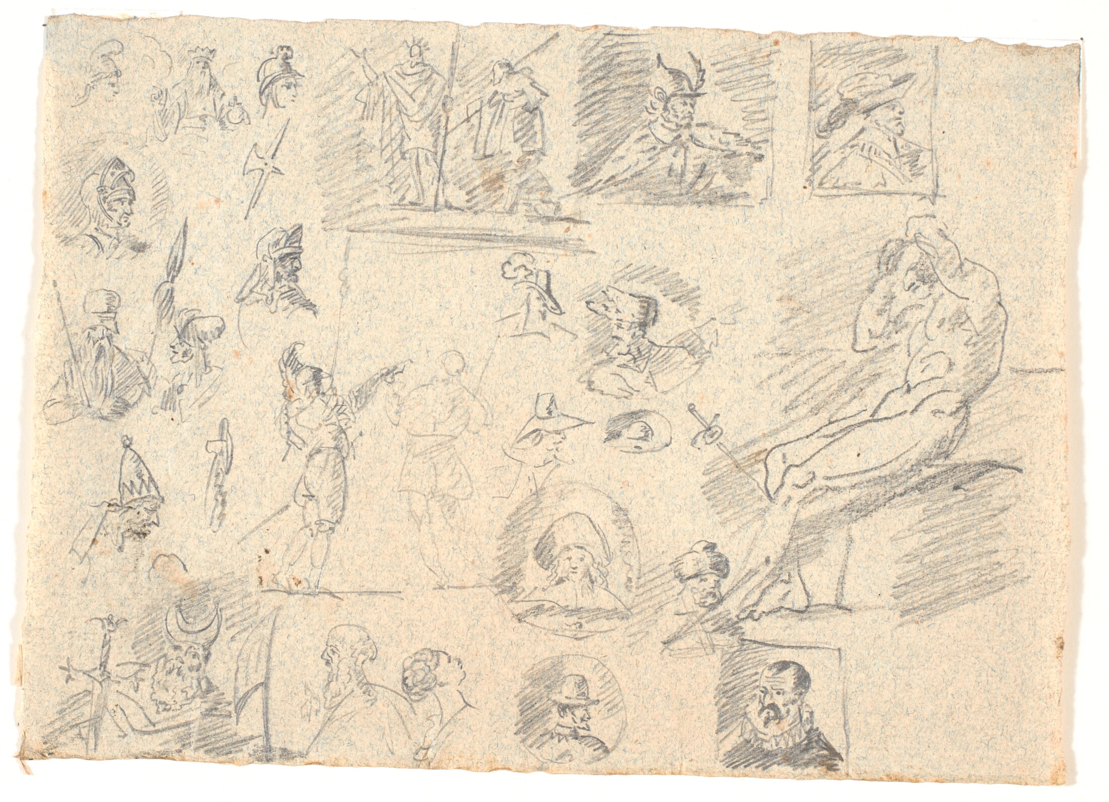 Løse skitser af portrætter