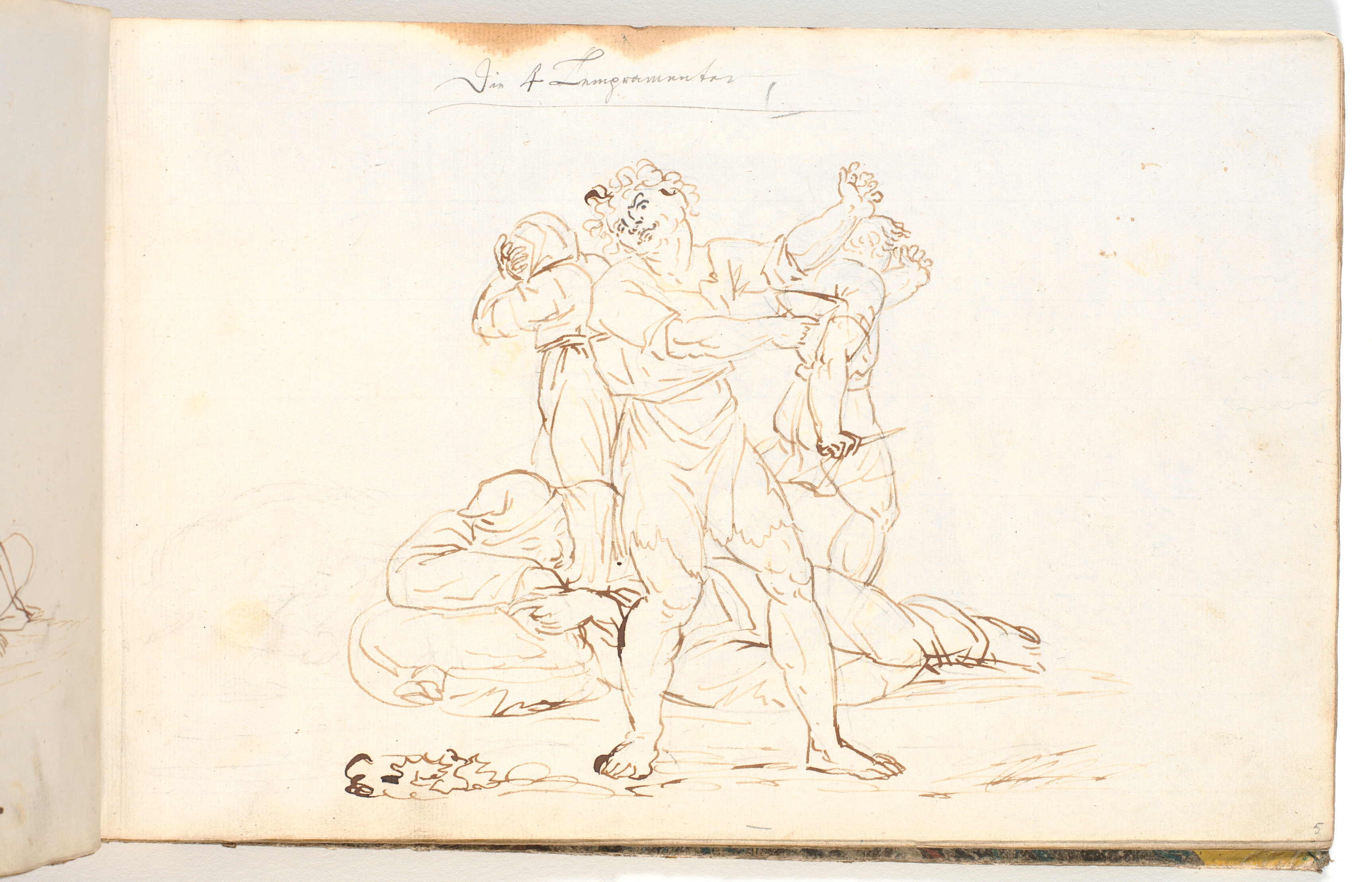 Mandlig figurgruppe. De fire temperamenter