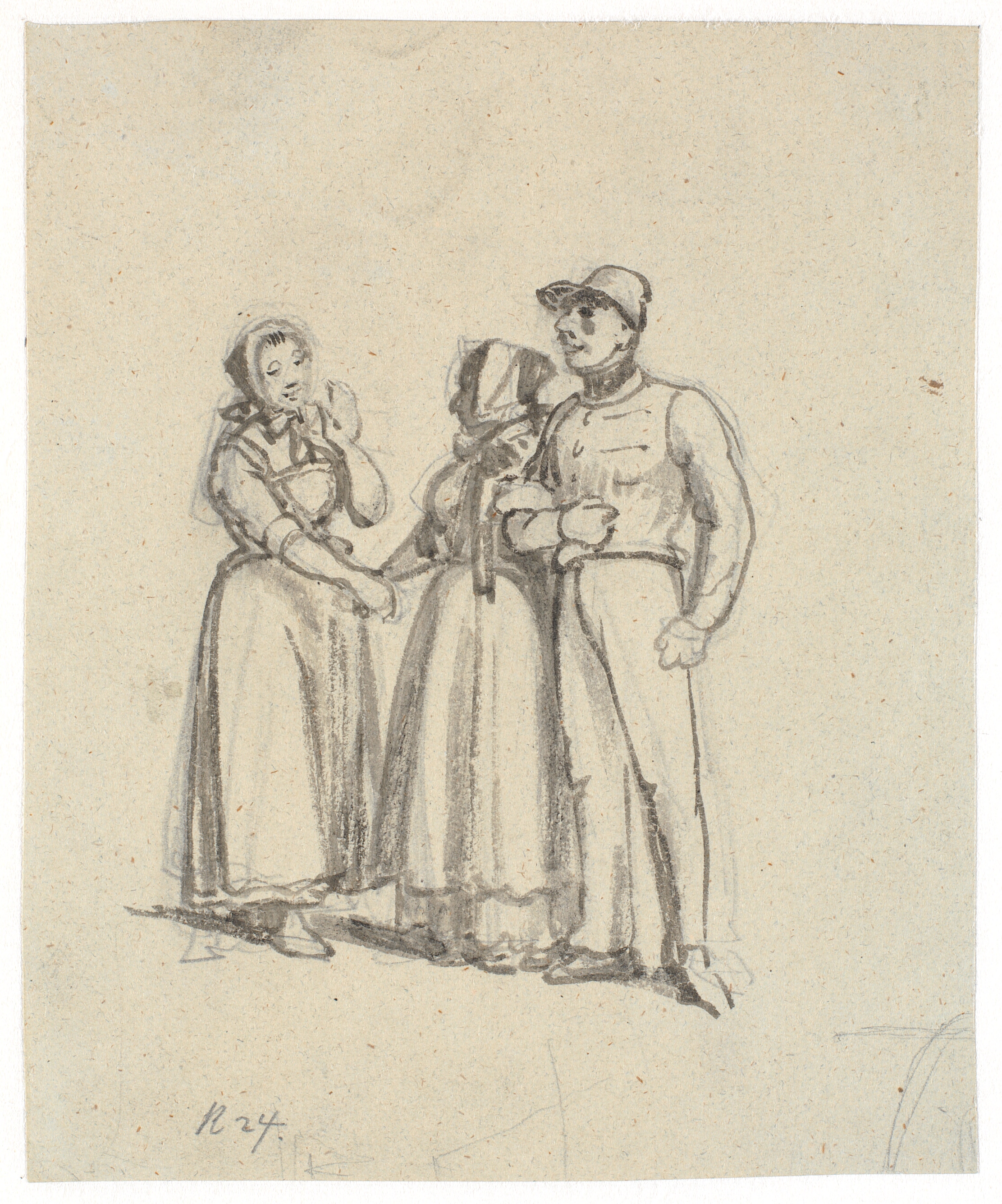 Soldatens moder møder en bekendt