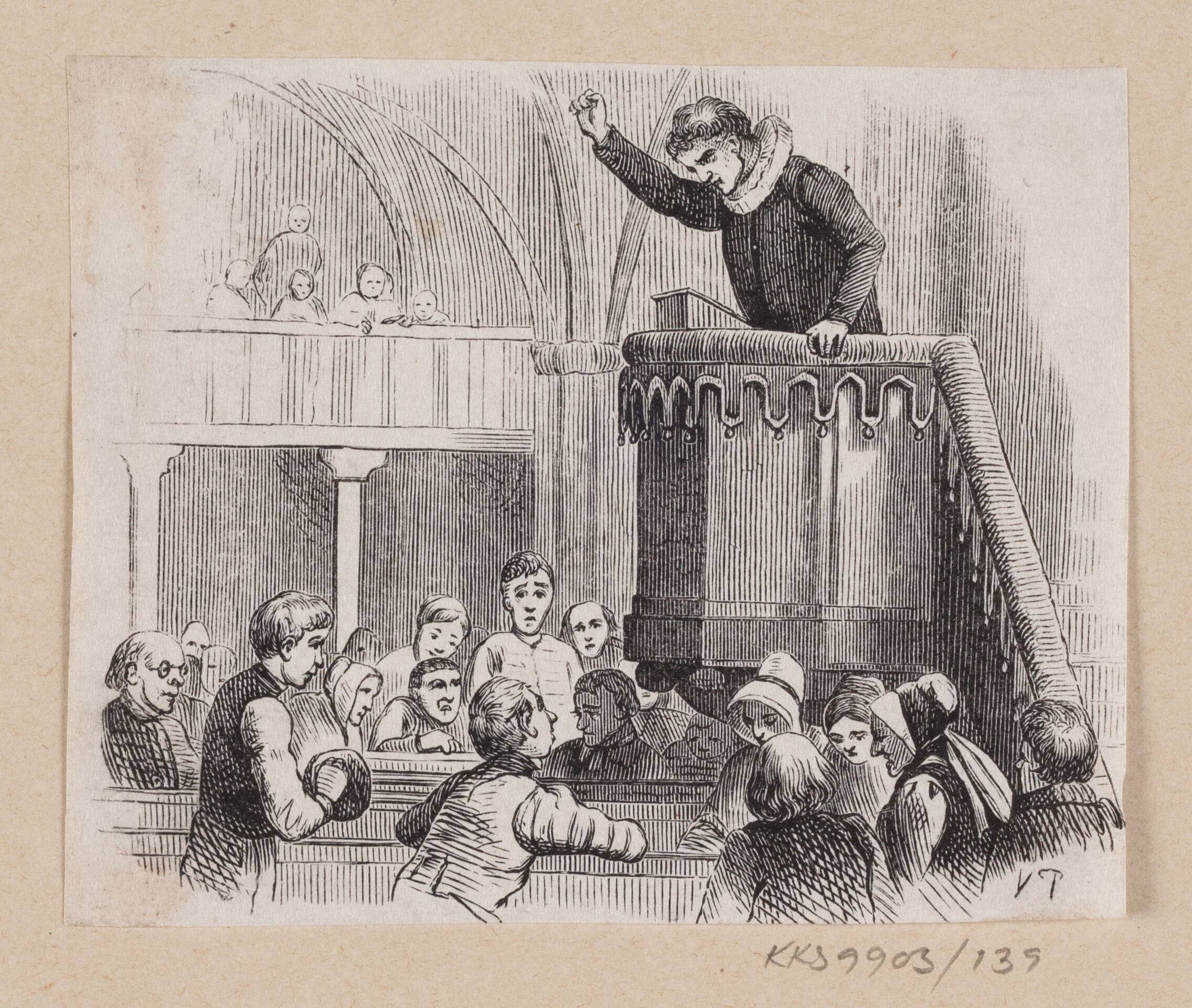 Illustration til "En Historie" i H.C. Andersen, "Eventyr og Historier", Bind 2