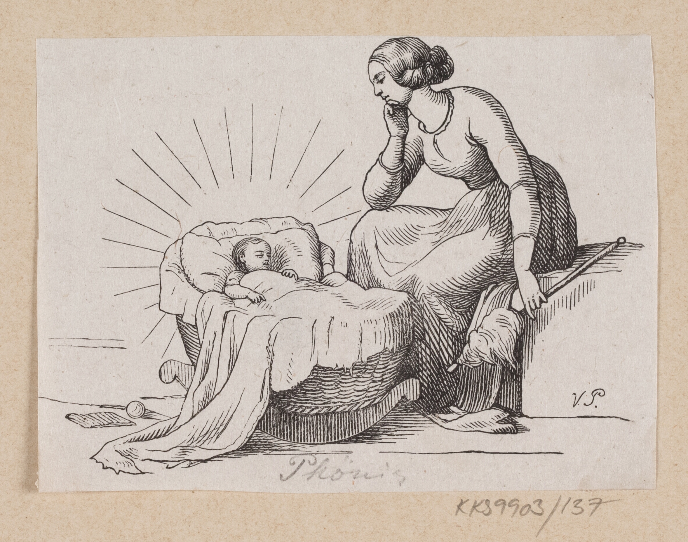 Illustration til "Fugl Phønix" i H.C. Andersen, "Eventyr og Historier", Bind 2