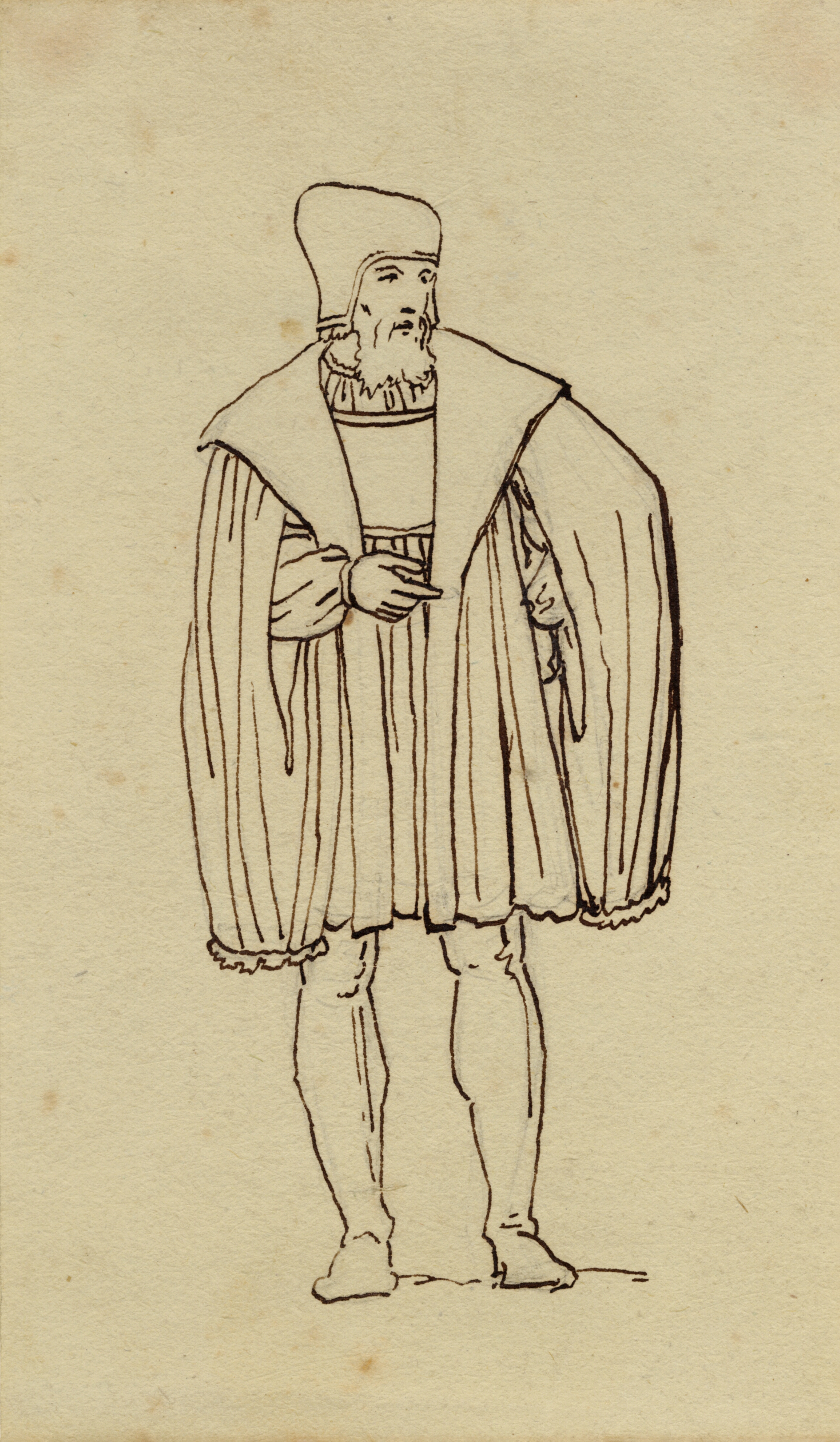 1500 tals dragtstudie.