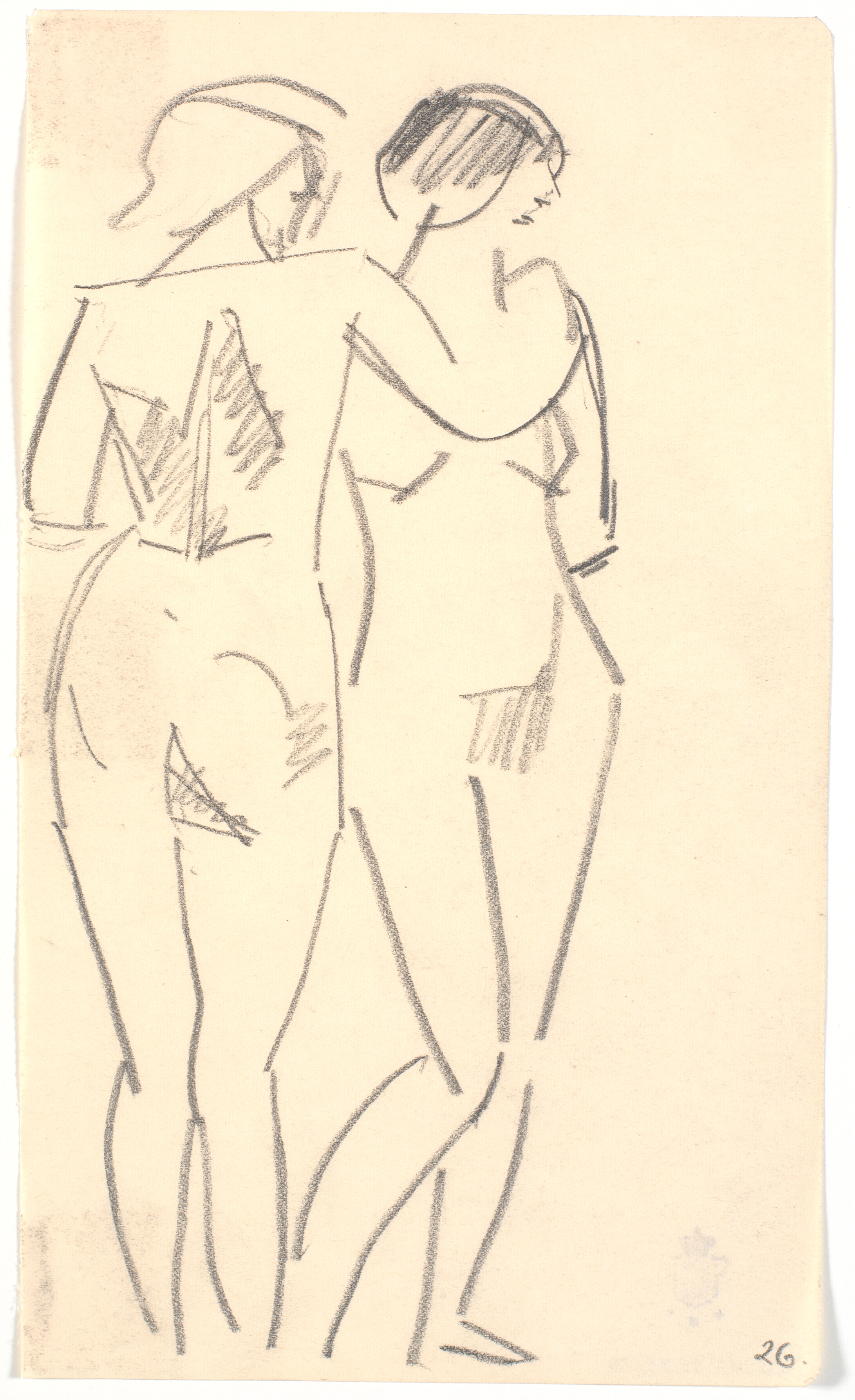 To stående modeller