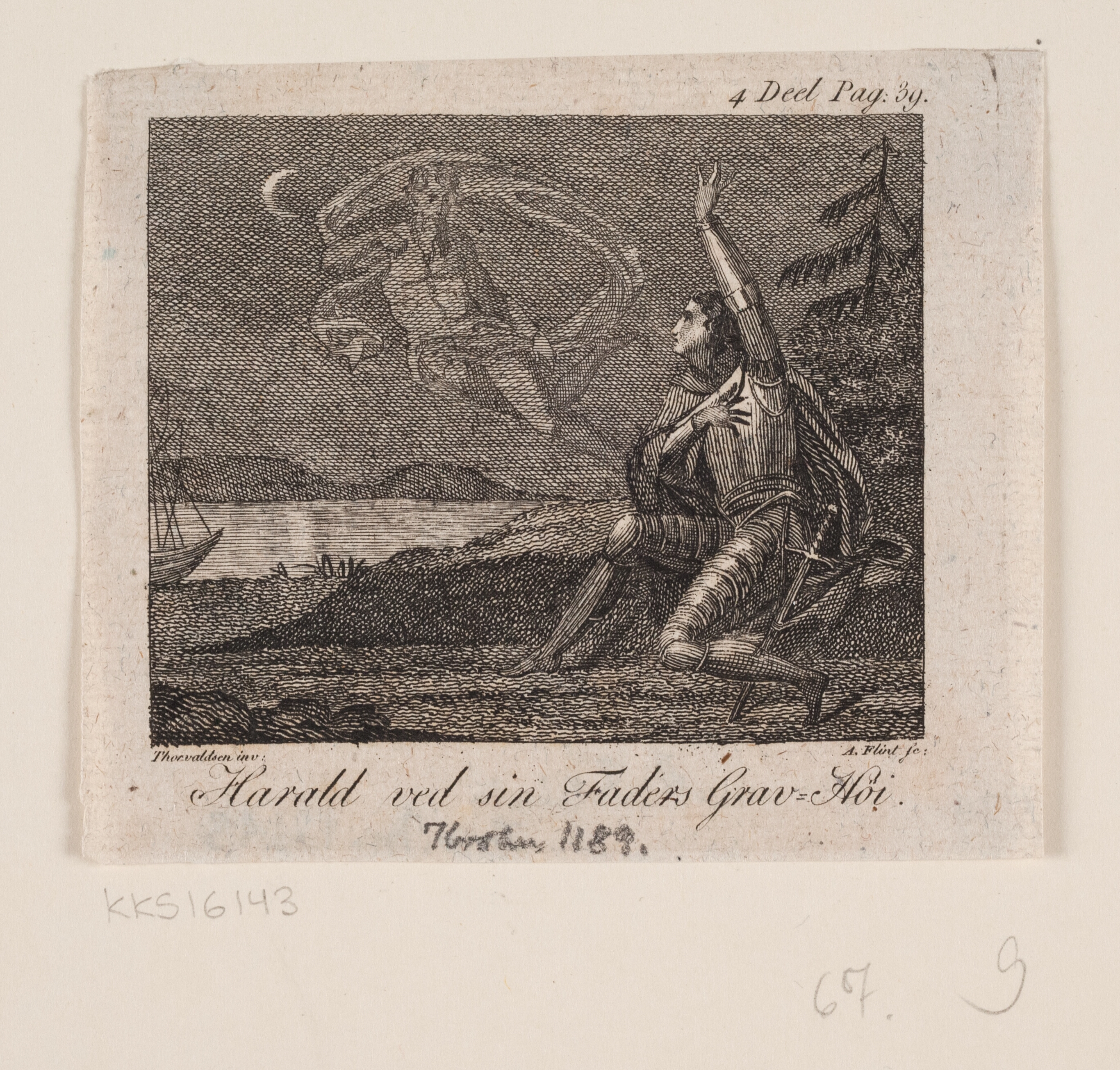 Harald ved sin faders gravhøj