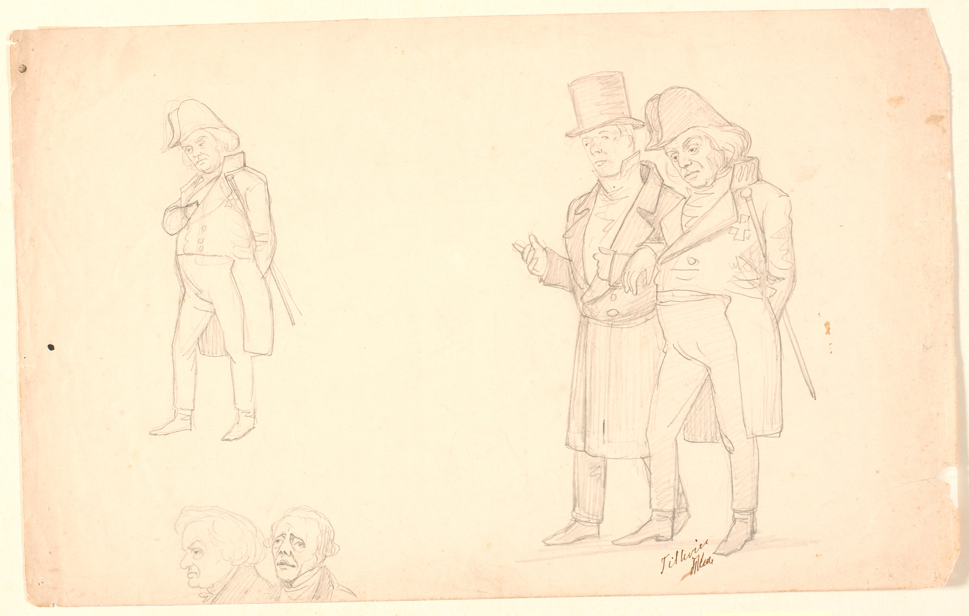 Karikatur af brødrene Ørsted.