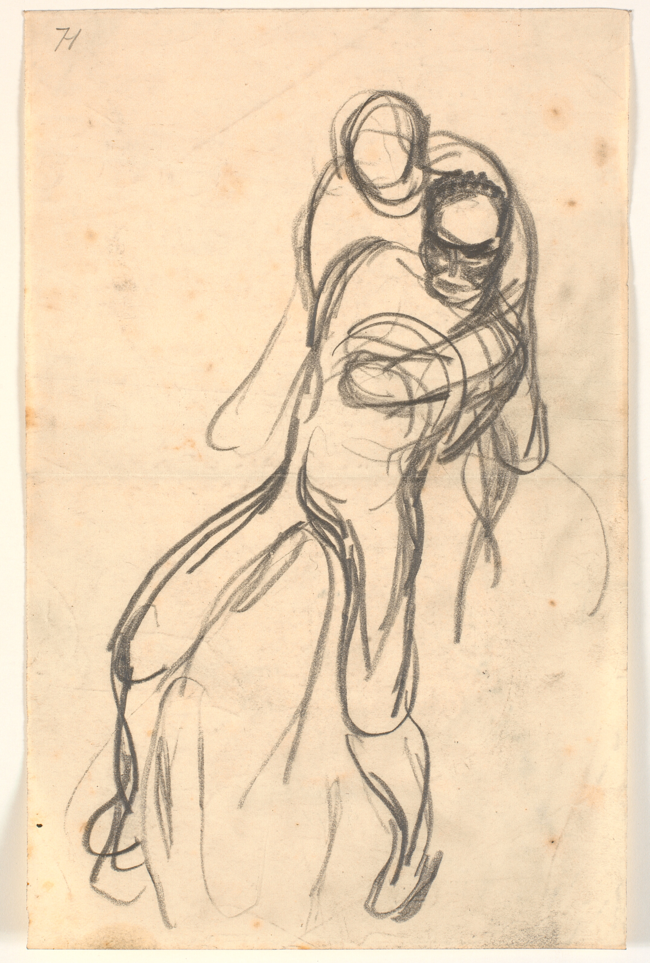 To nøgne mænd, der brydes