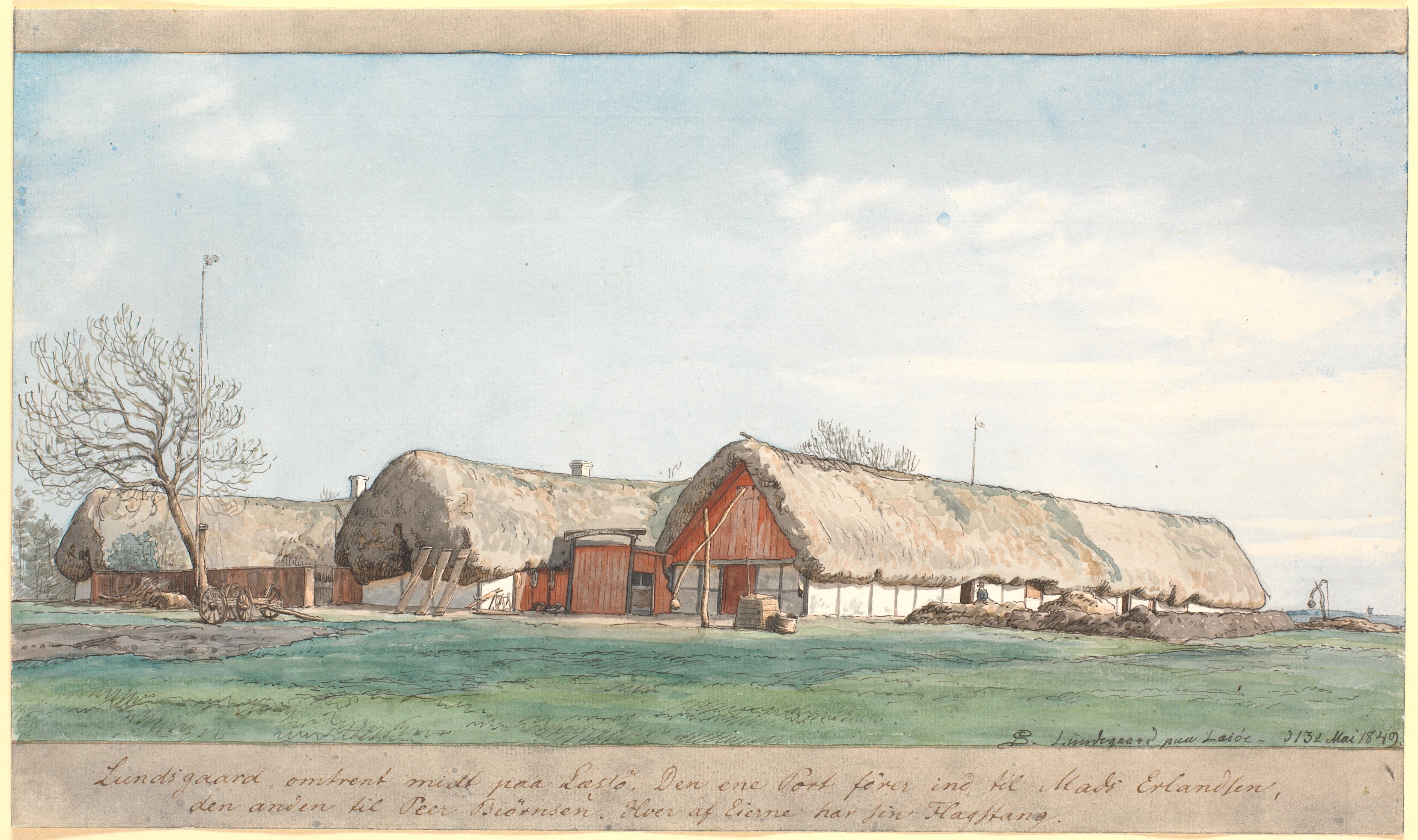 Lundsgaard omtrent midt på Læssø.