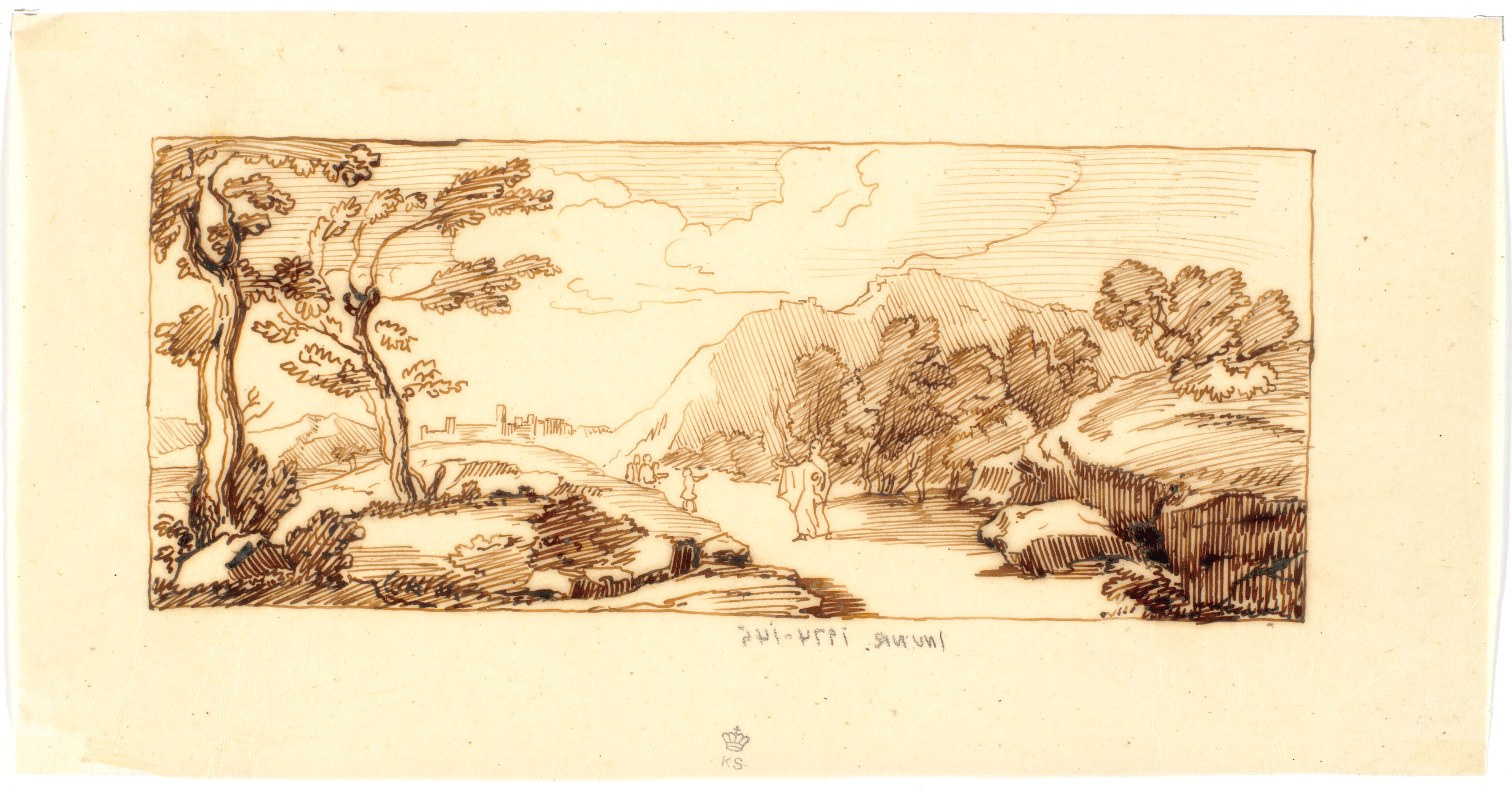 Landskab med bibelsk motiv