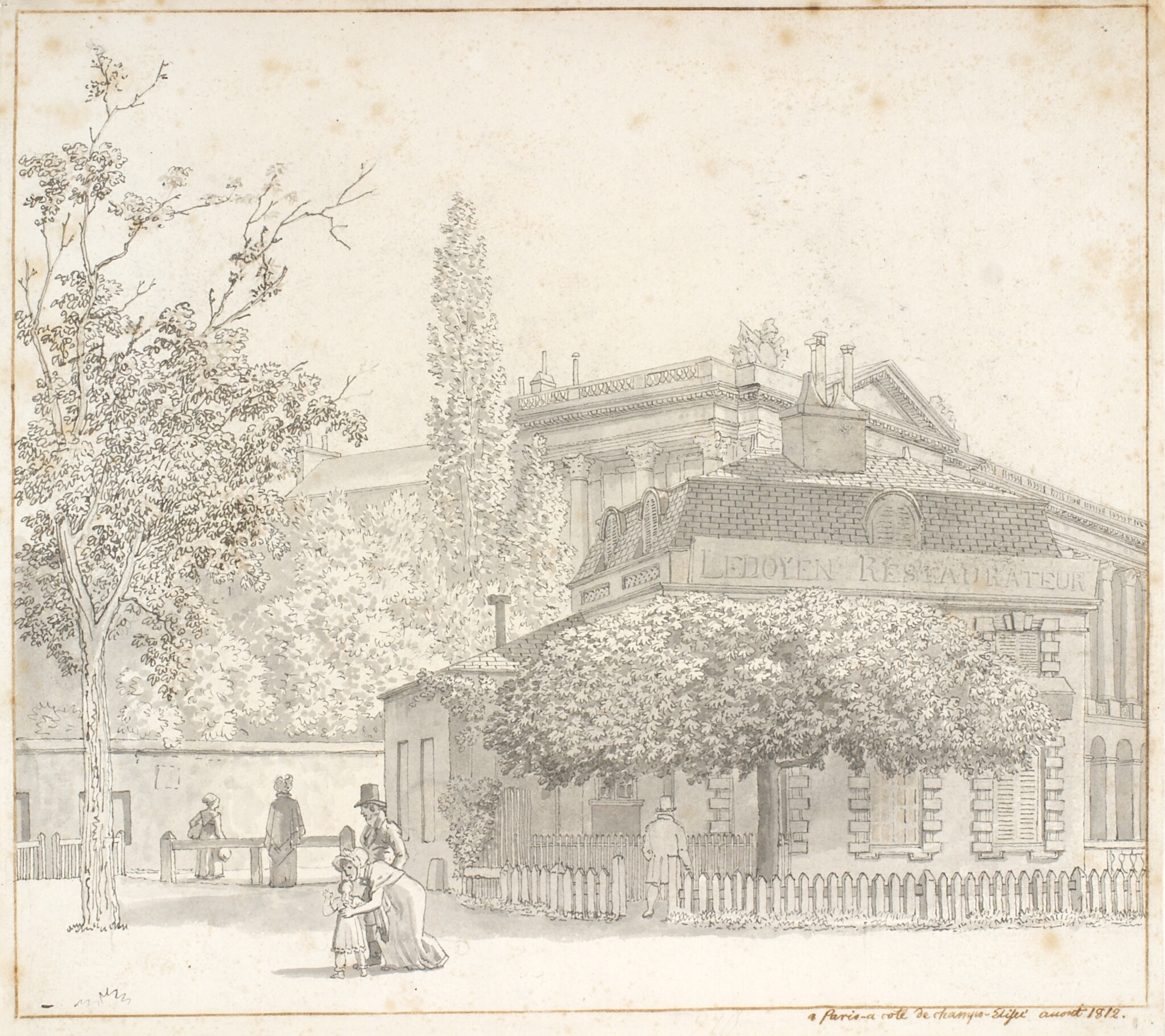 Resturant Ledoyen ved Place de la Concorde nær Champs-Élysées, Paris