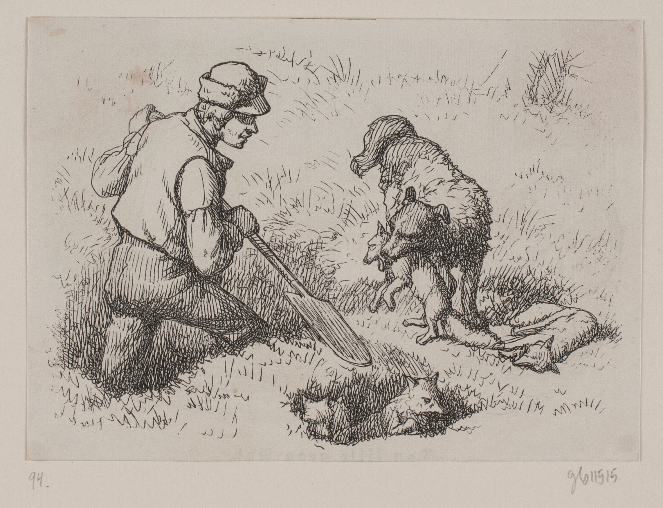 Illustration til "Hr. Mikkel", digt af Christian Richardt