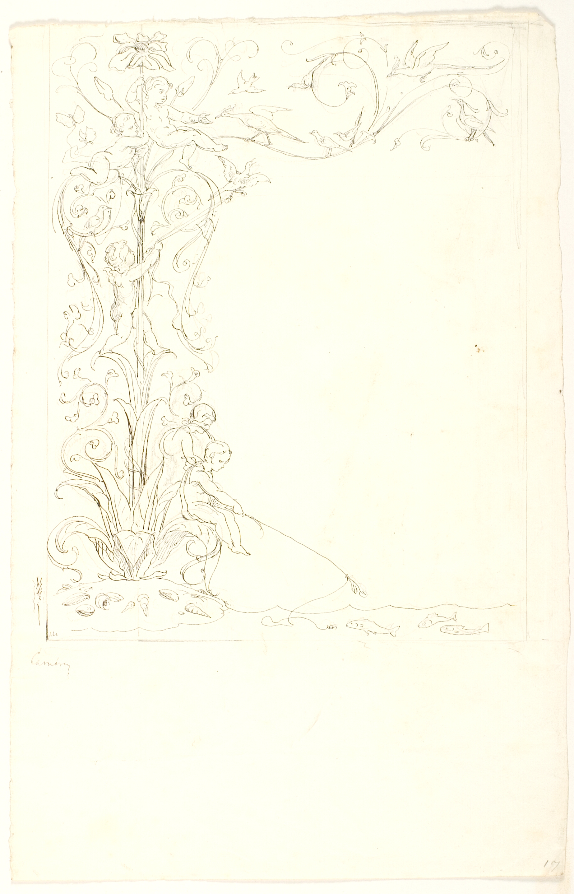 Skitse til legende amoriner