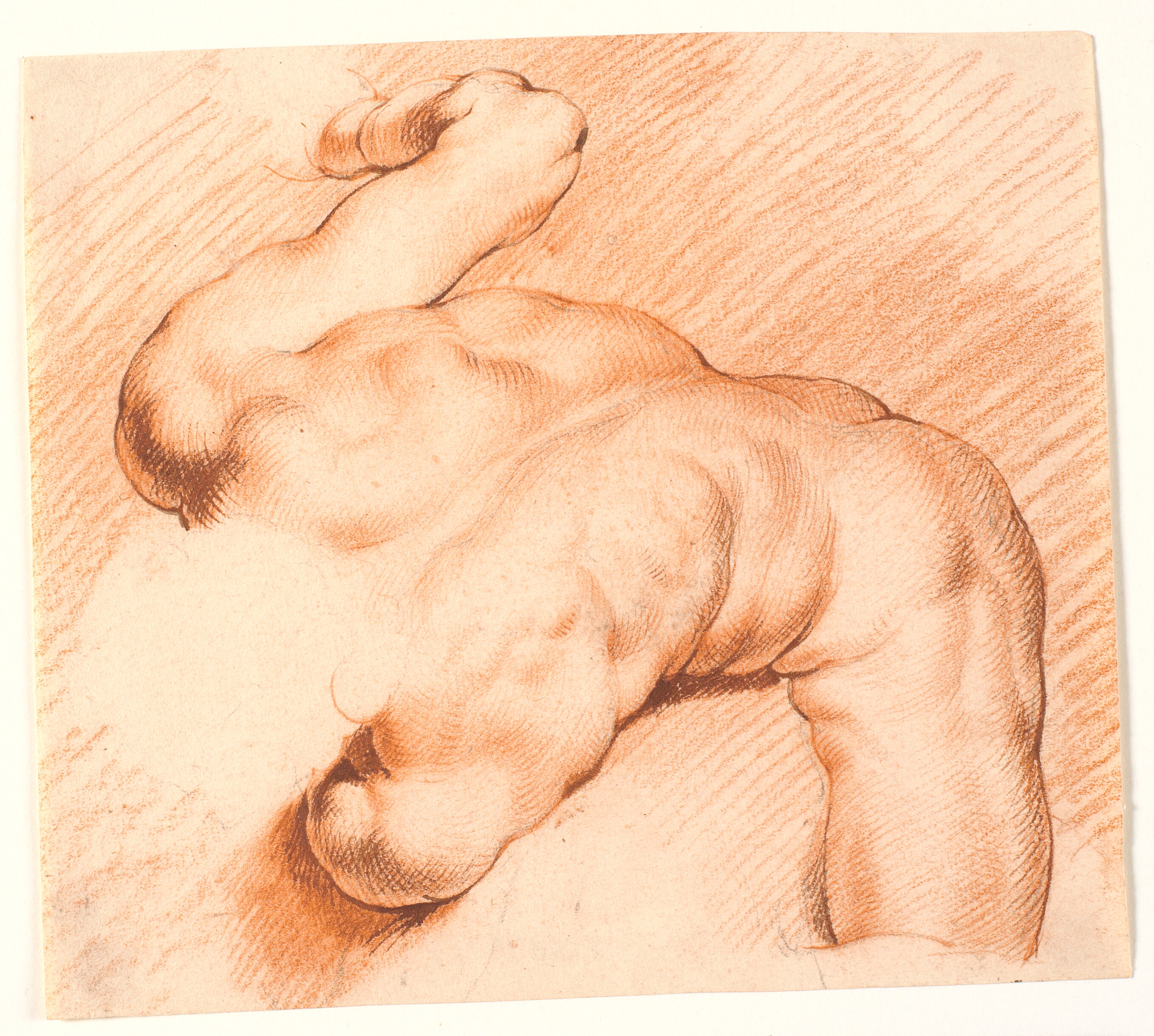 Brydere. Antik skulpturgruppe. Øverste figur