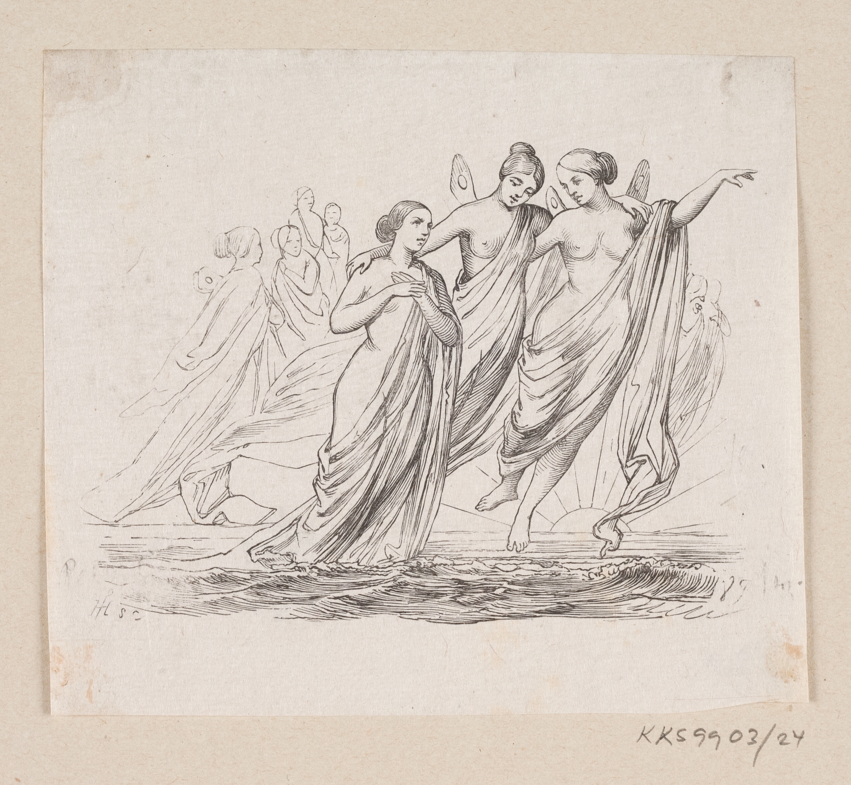 Illustration til "Den lille Havfrue" i H.C. Andersen, "Eventyr og Historier", Bind 1