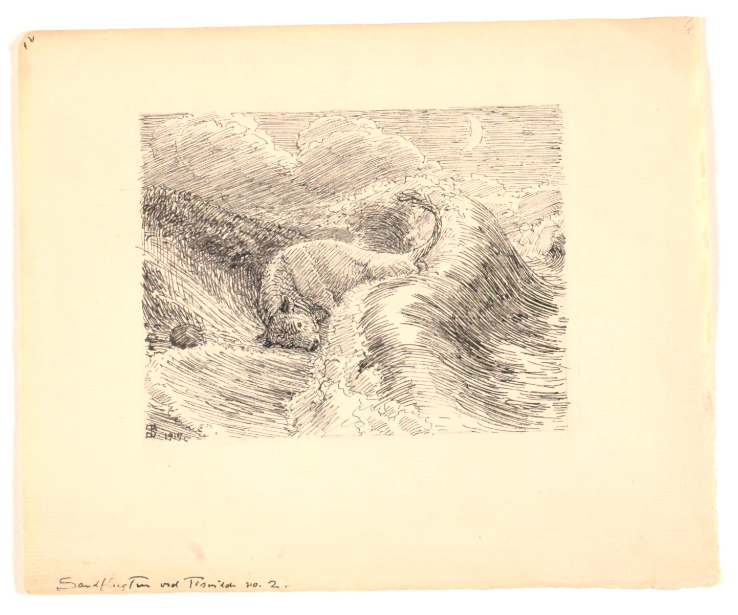 Illustration til "Sandflugten ved Tisvilde"