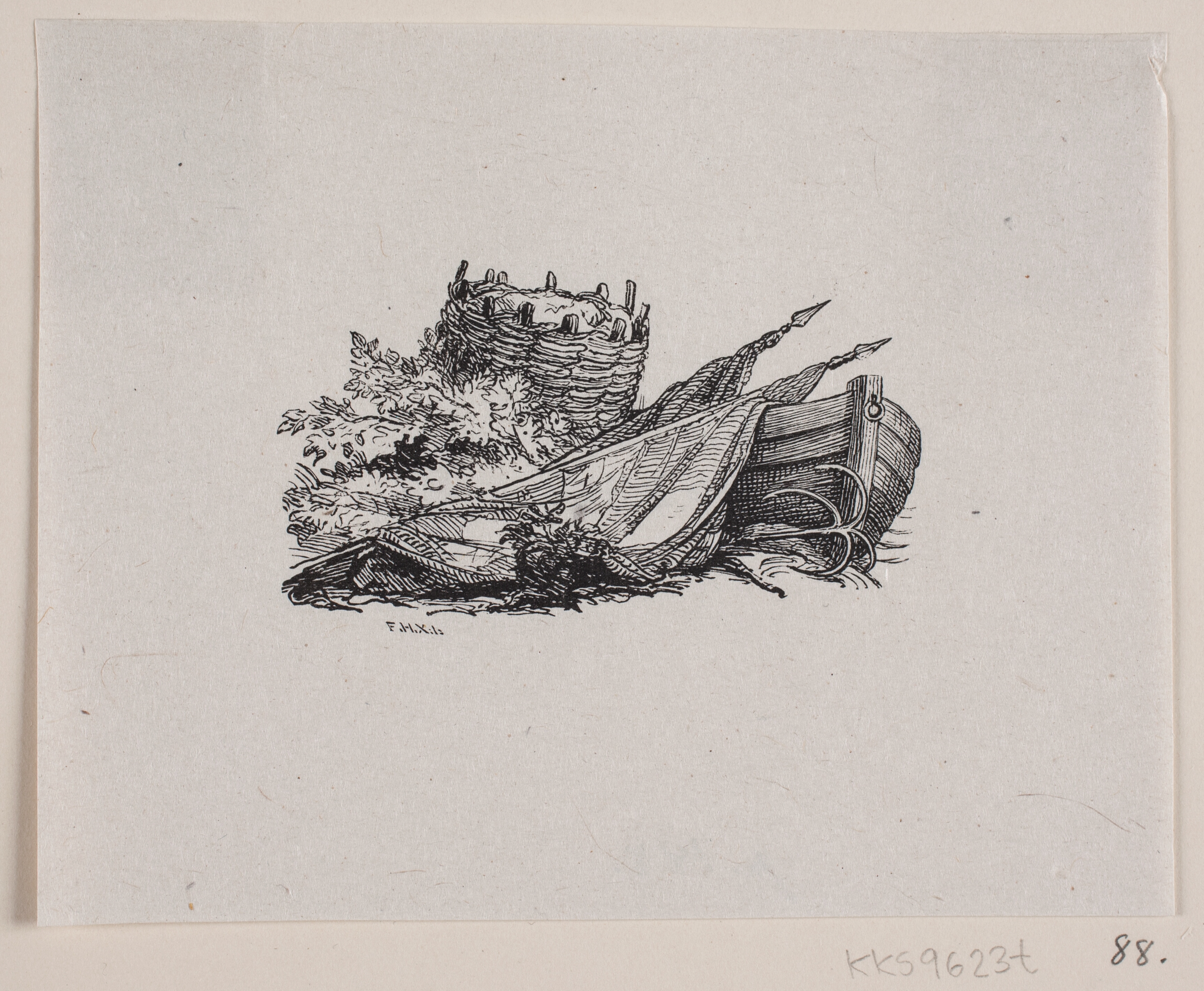 Slutningsvignet til St. St. Blicher: Sømand og Landmand