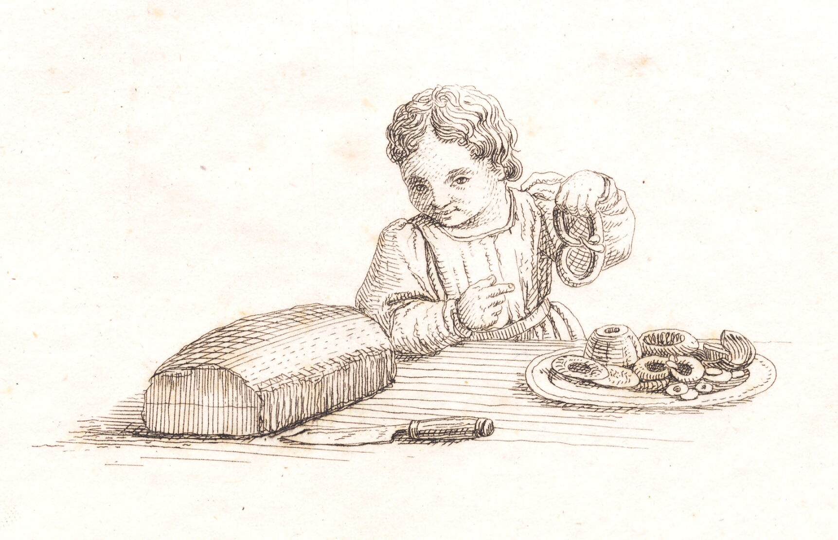 Illustration til "Halvhundrede Fabler for Børn" af Hey