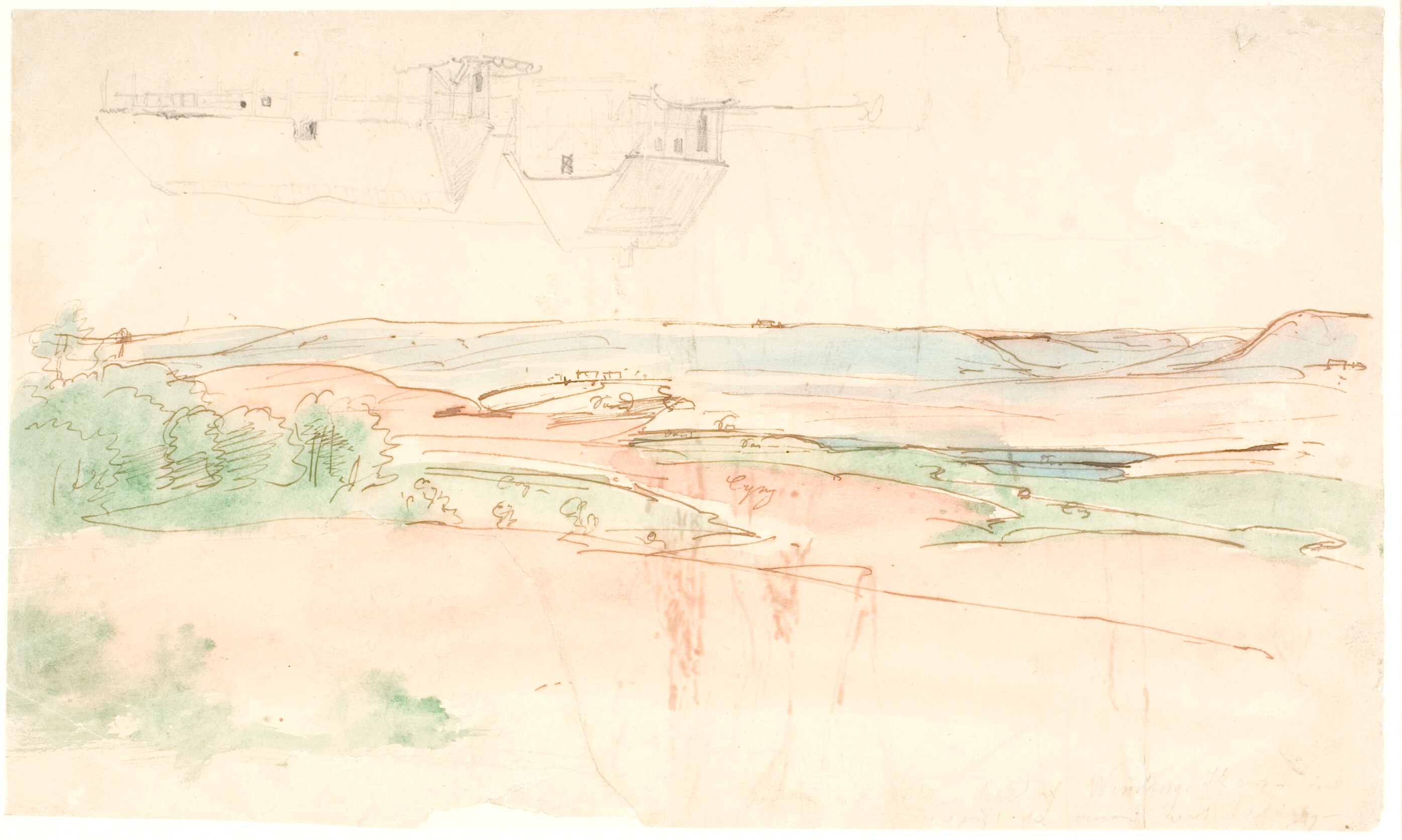 Partie ved Udkanten af Winding [Vinding] Skov i Bryrupegnen