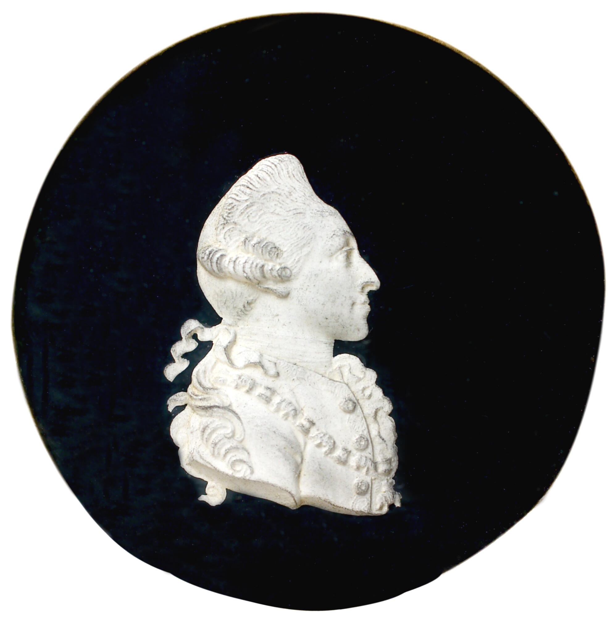 Arveprins Frederik med elefantordenen. Efter tegning af Johannes Wiedewelt